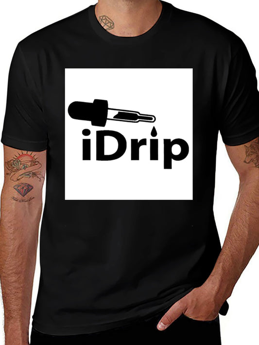 iDrip Black T-Shirt - Stylish Graphic Tee