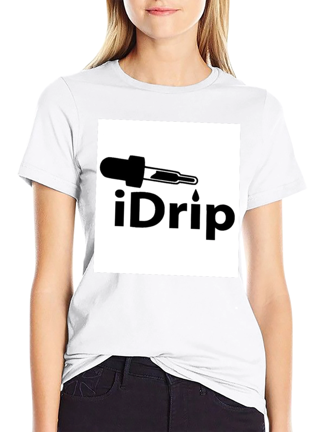 iDrip Black T-Shirt - Stylish Graphic Tee