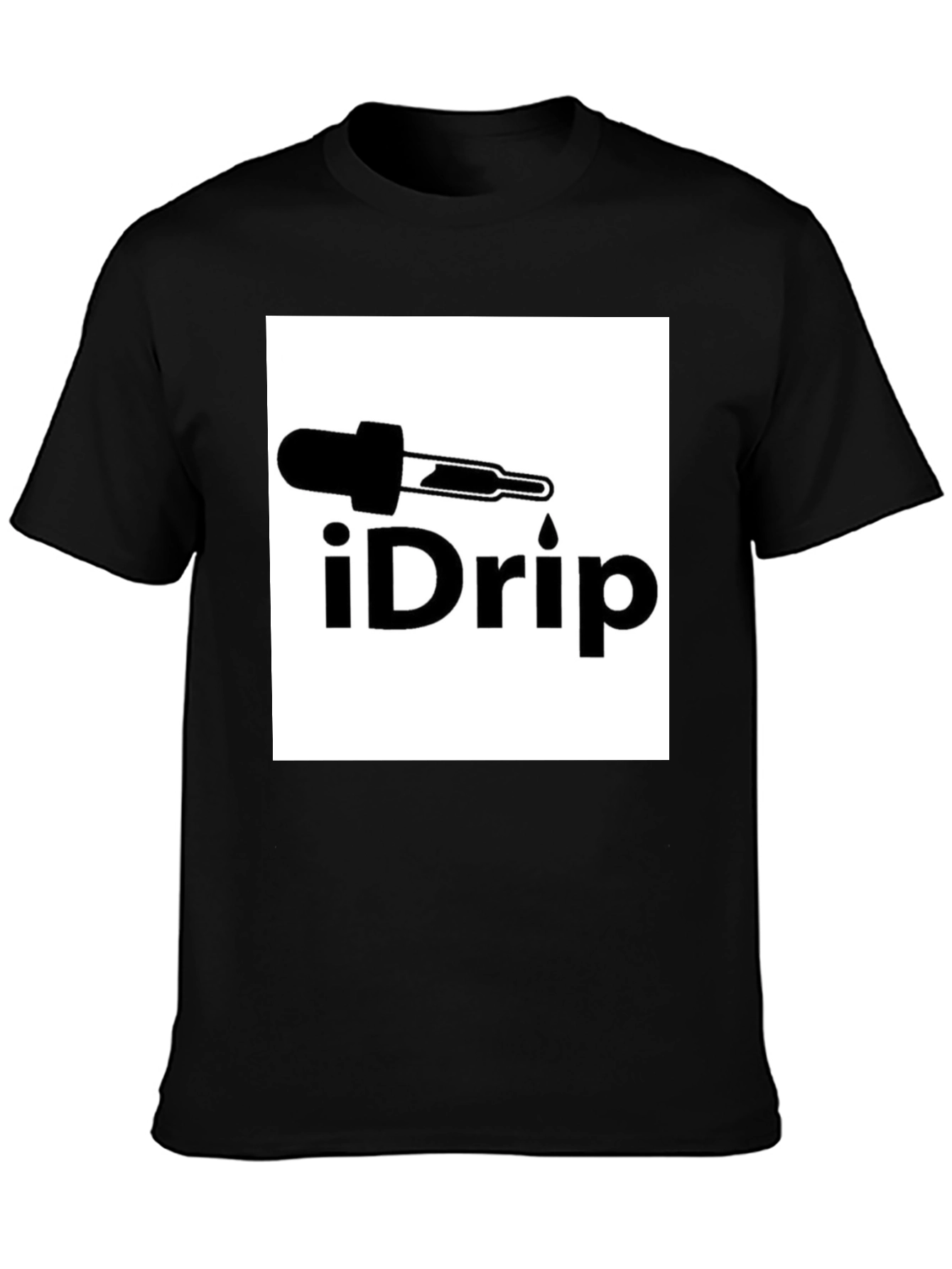 iDrip Black T-Shirt - Stylish Graphic Tee