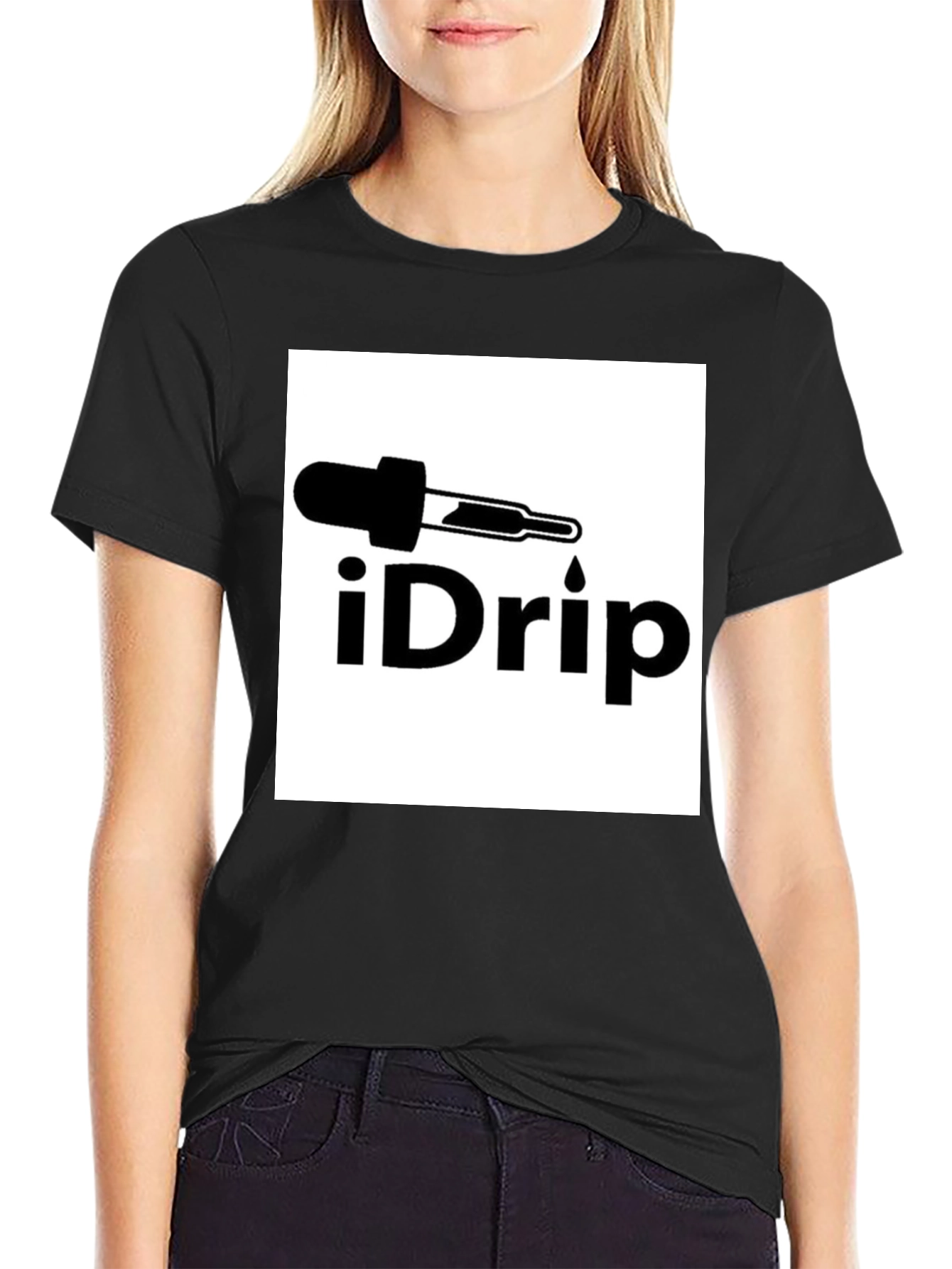 iDrip Black T-Shirt - Stylish Graphic Tee