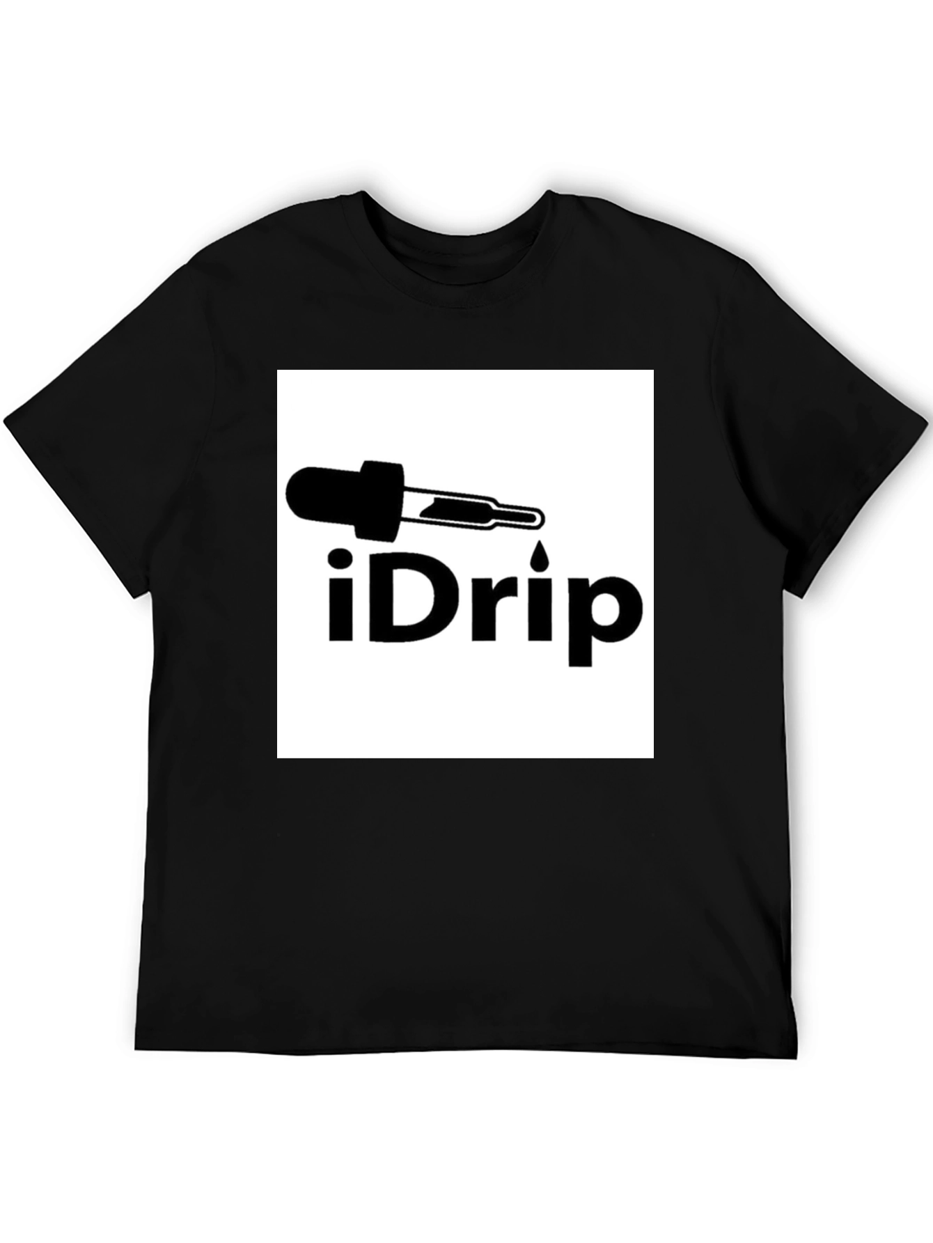 iDrip Black T-Shirt - Stylish Graphic Tee