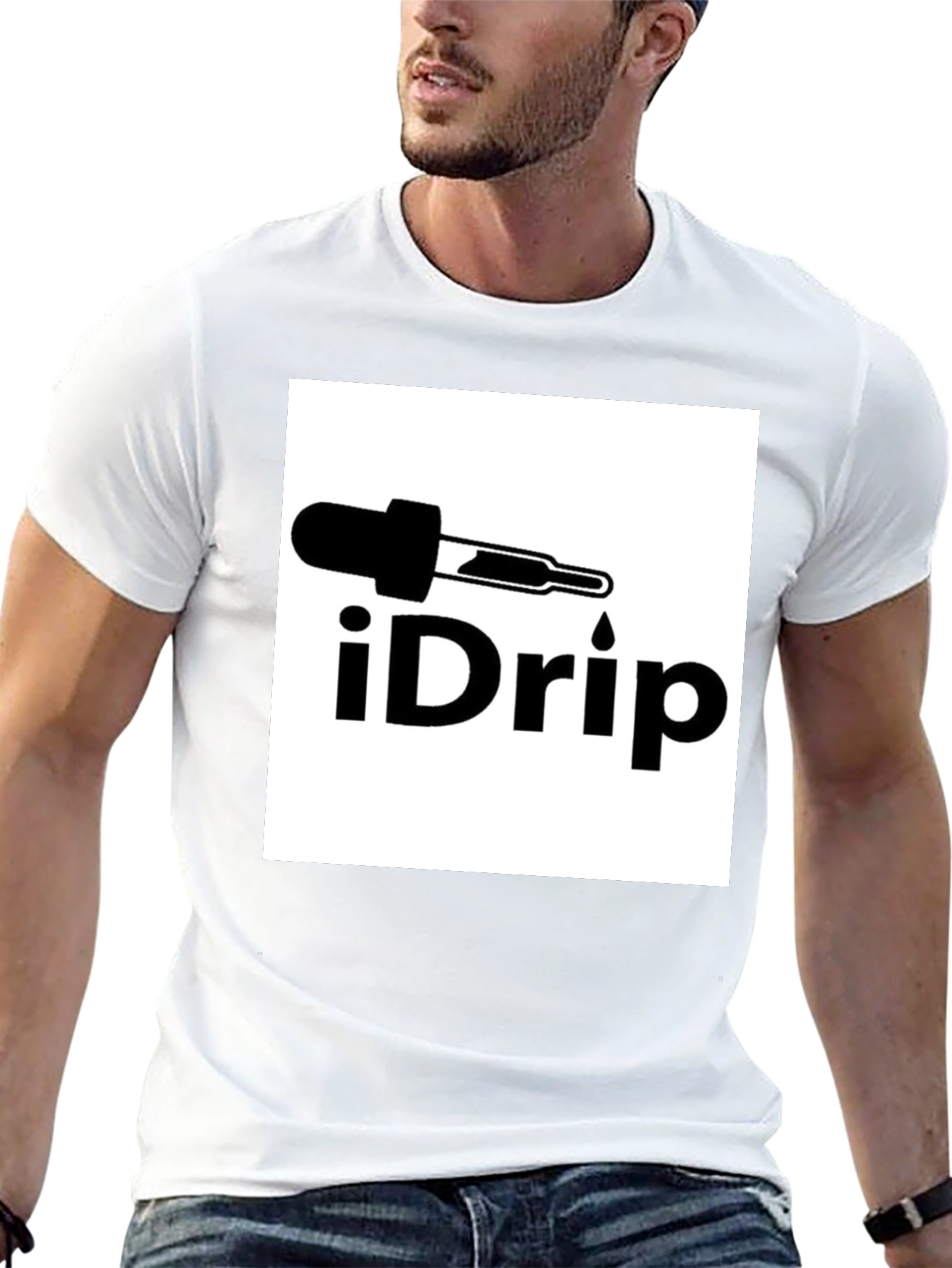 iDrip Black T-Shirt - Stylish Graphic Tee