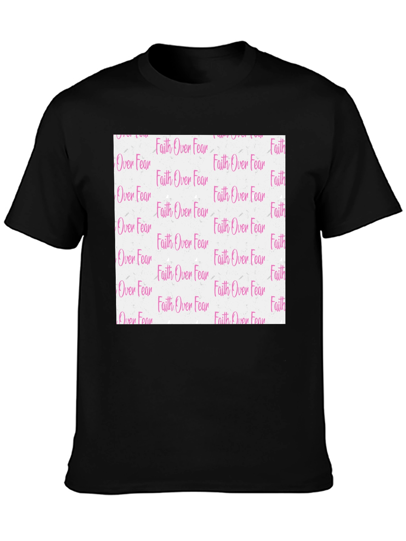 Faith Over Fear Graphic Tee - Black