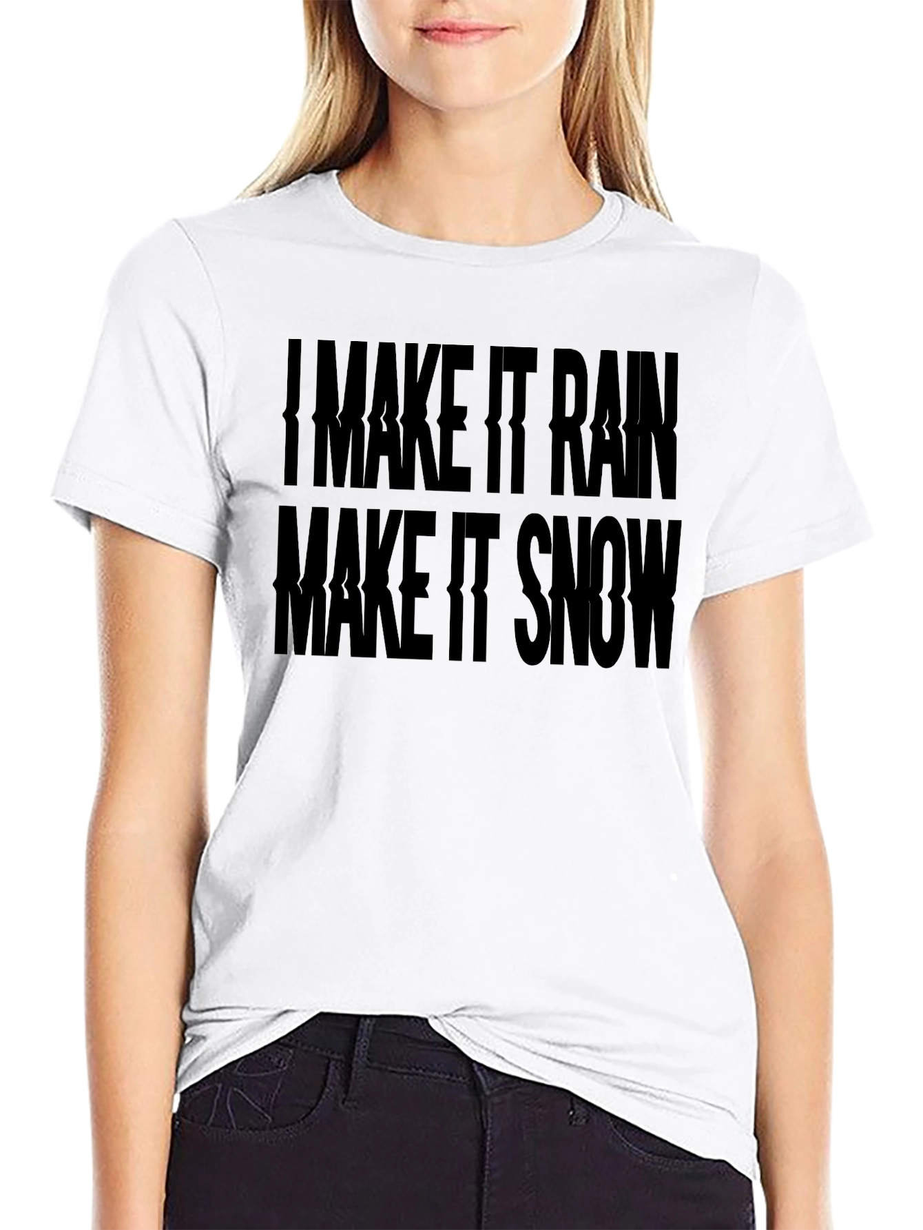 I Make It Rain Funny Graphic Black T-Shirt
