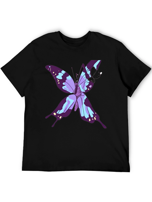 Butterfly Graphic Black T-Shirt