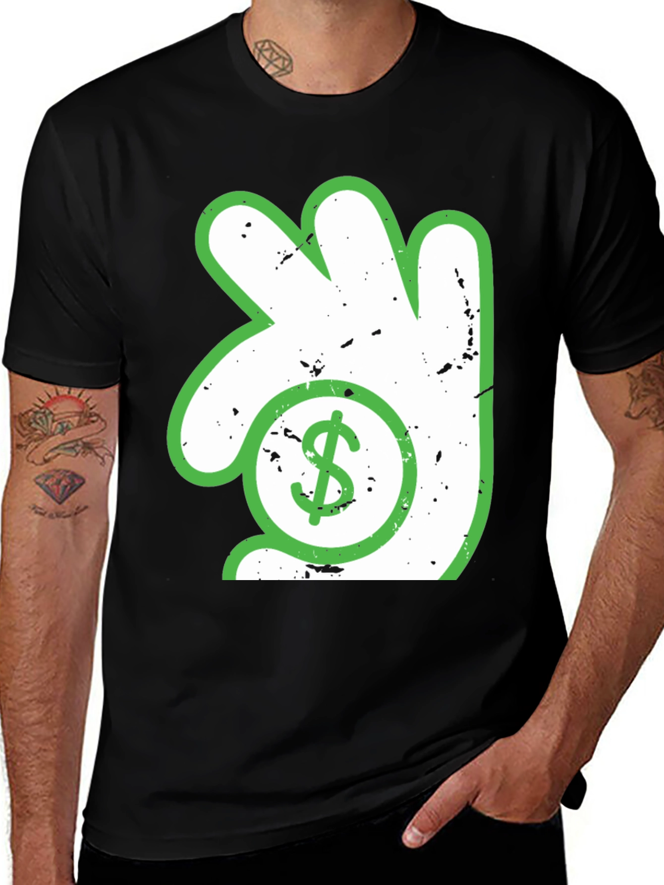 Black Hand Dollar Sign T-Shirt