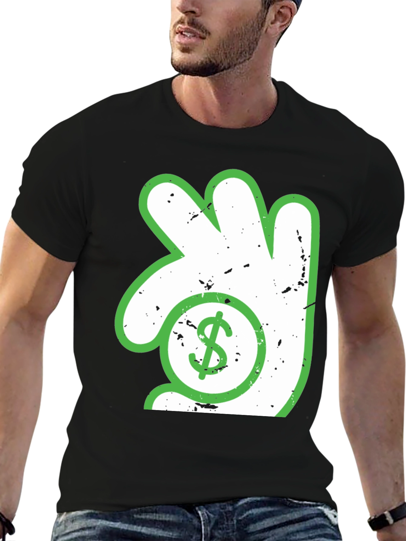 Black Hand Dollar Sign T-Shirt