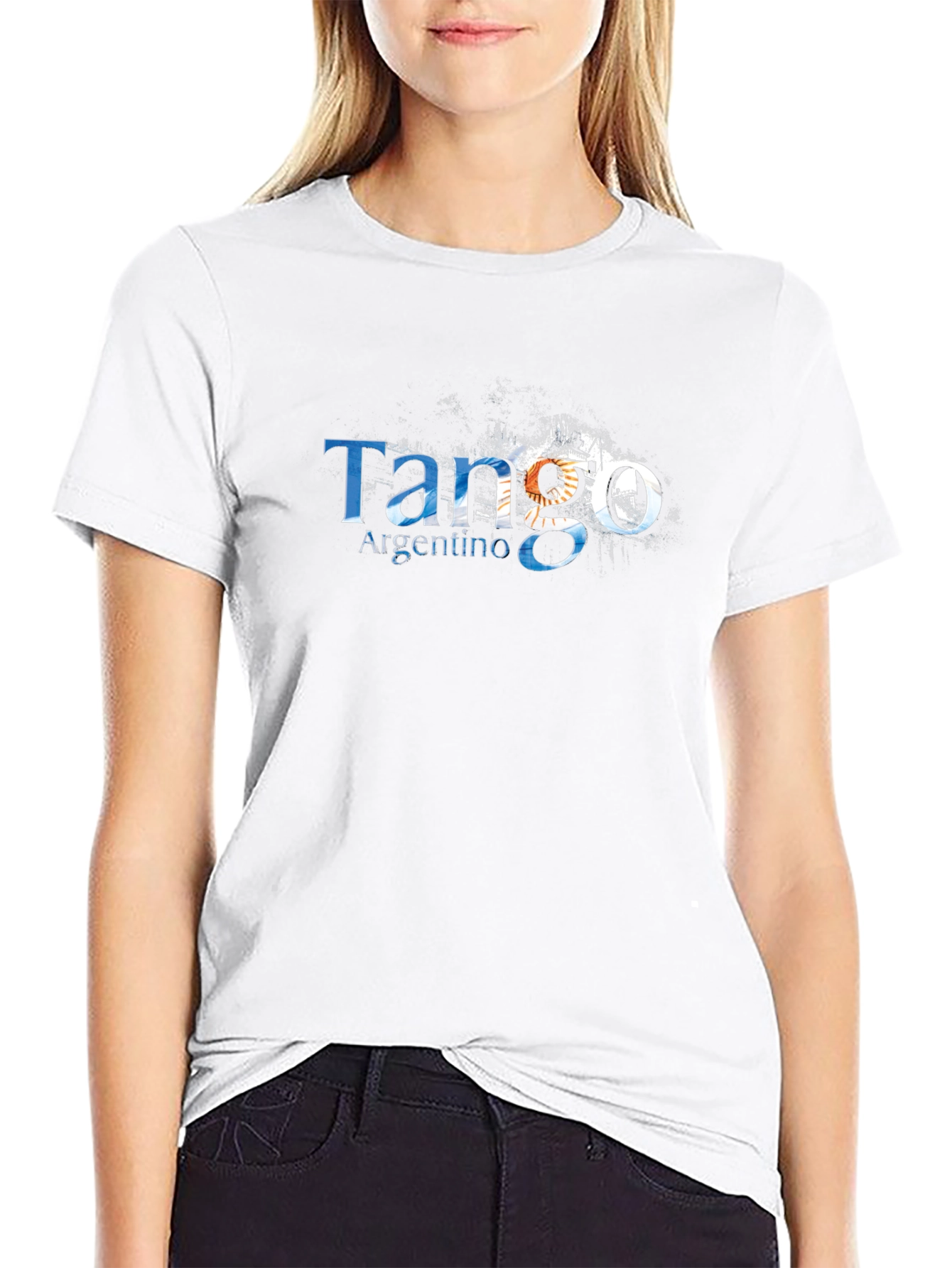 Tango Argentino Mens Black Graphic Tee
