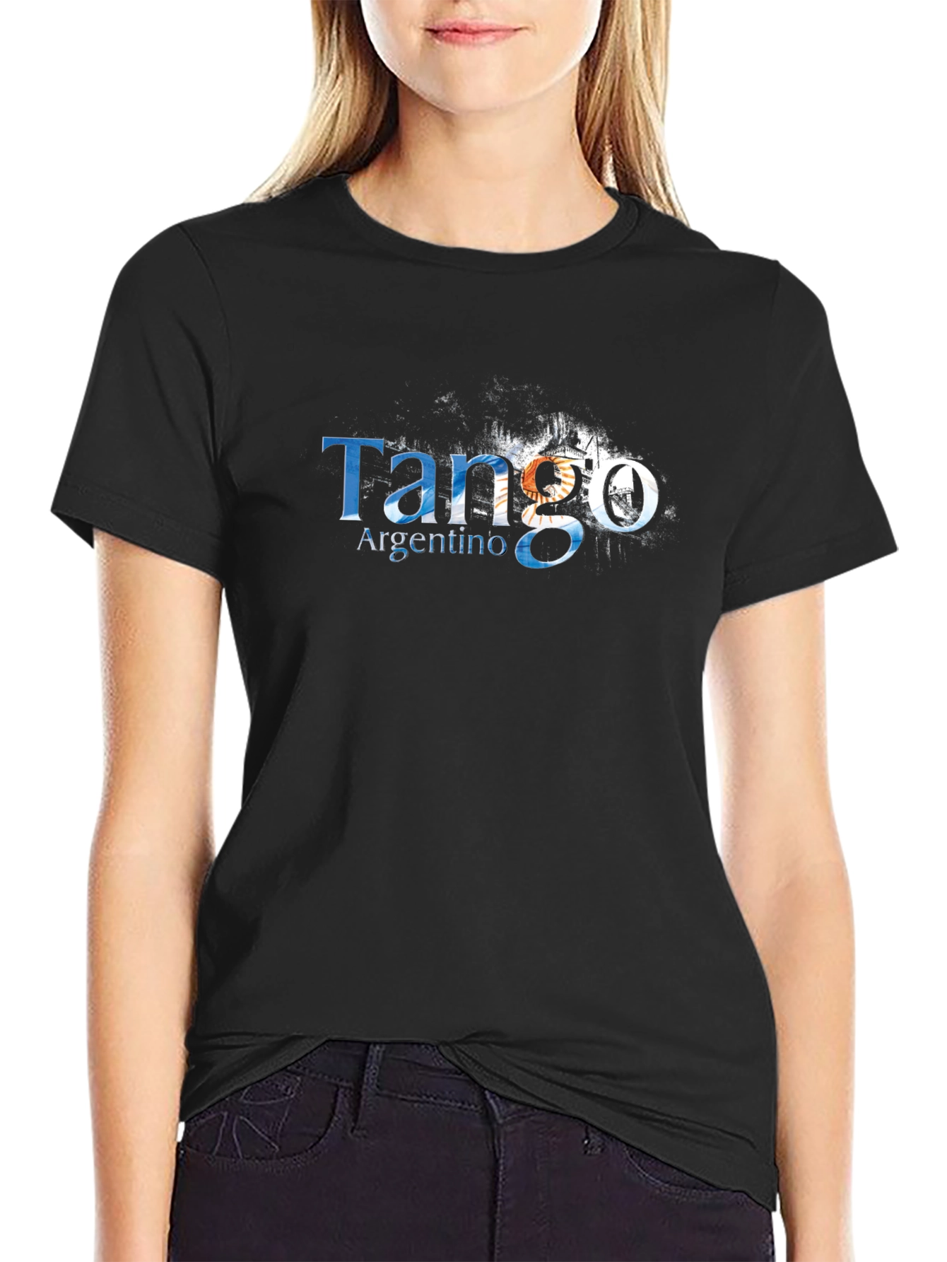 Tango Argentino Mens Black Graphic Tee
