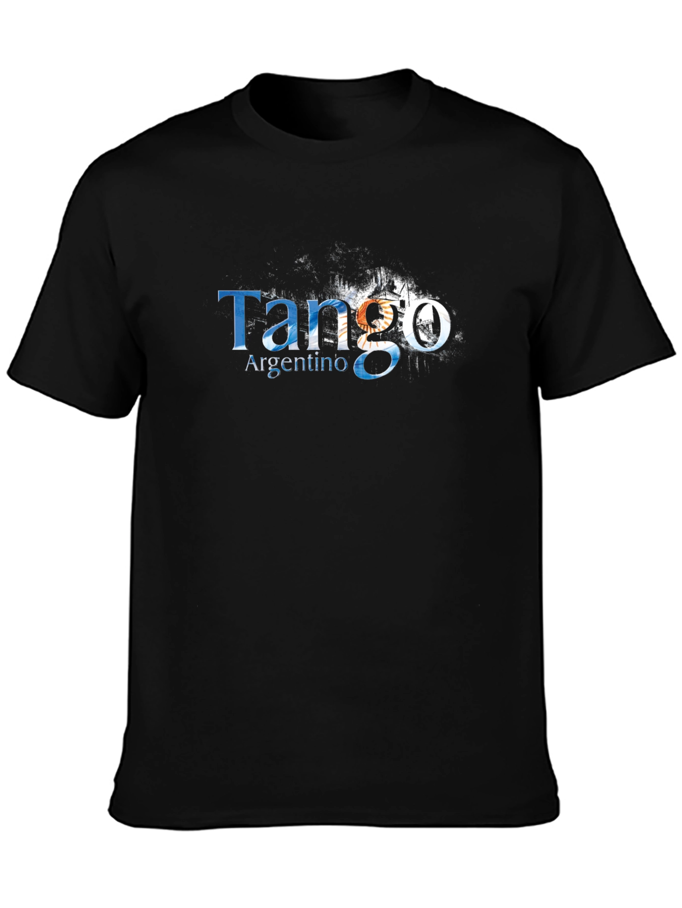 Tango Argentino Mens Black Graphic Tee