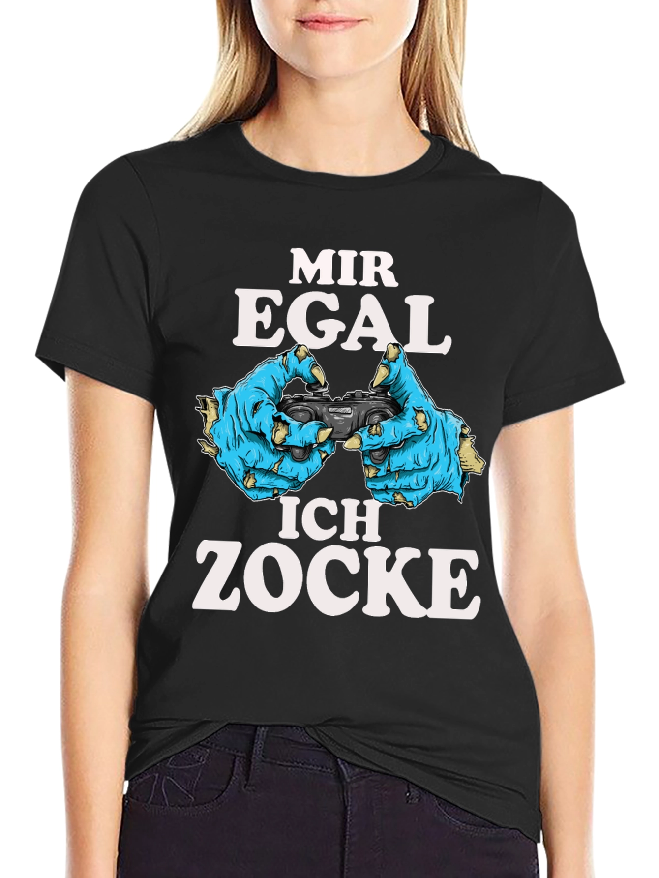 Mir Egal Ich Zocke Gamer T-Shirt