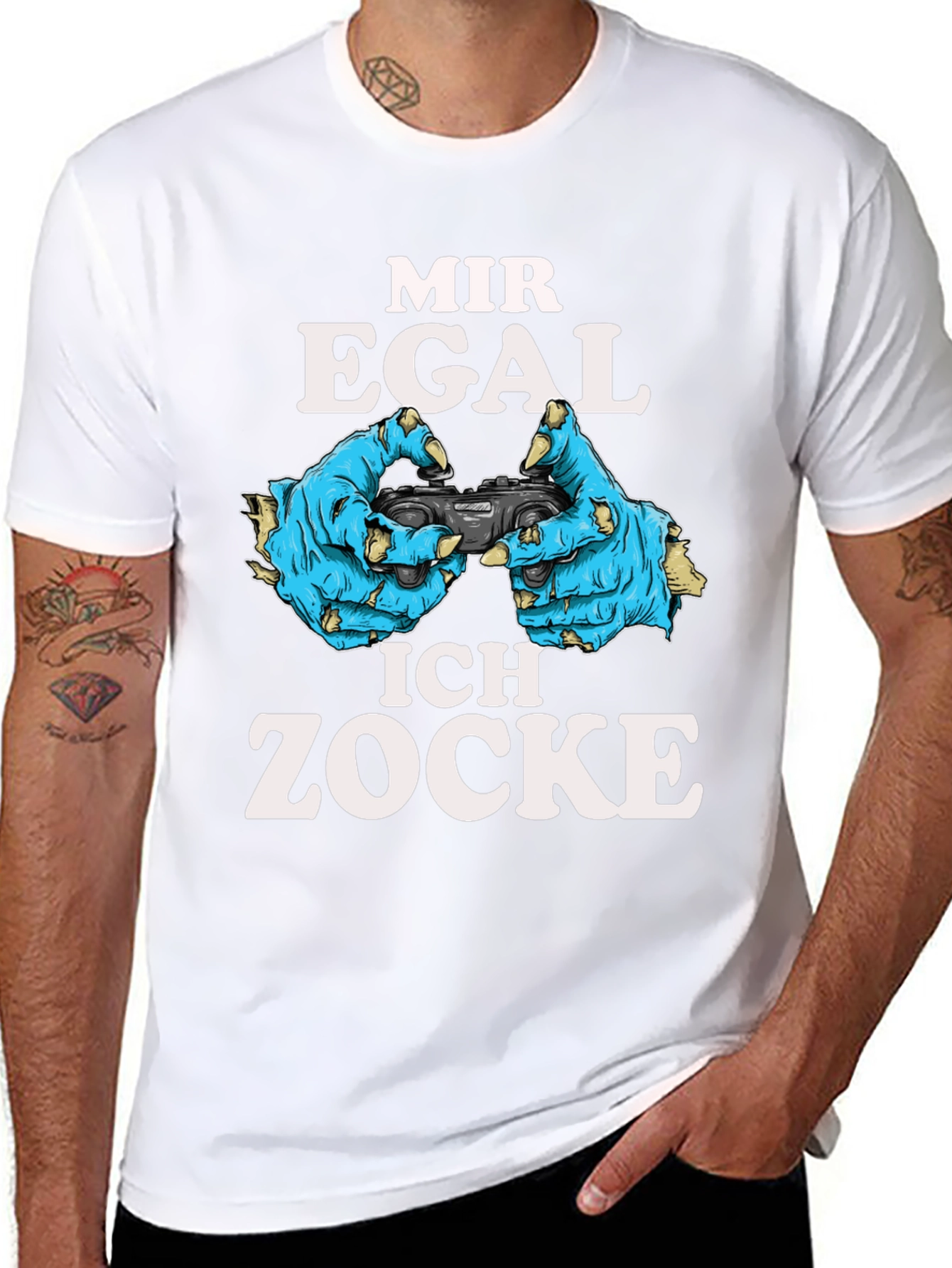 Mir Egal Ich Zocke Gamer T-Shirt