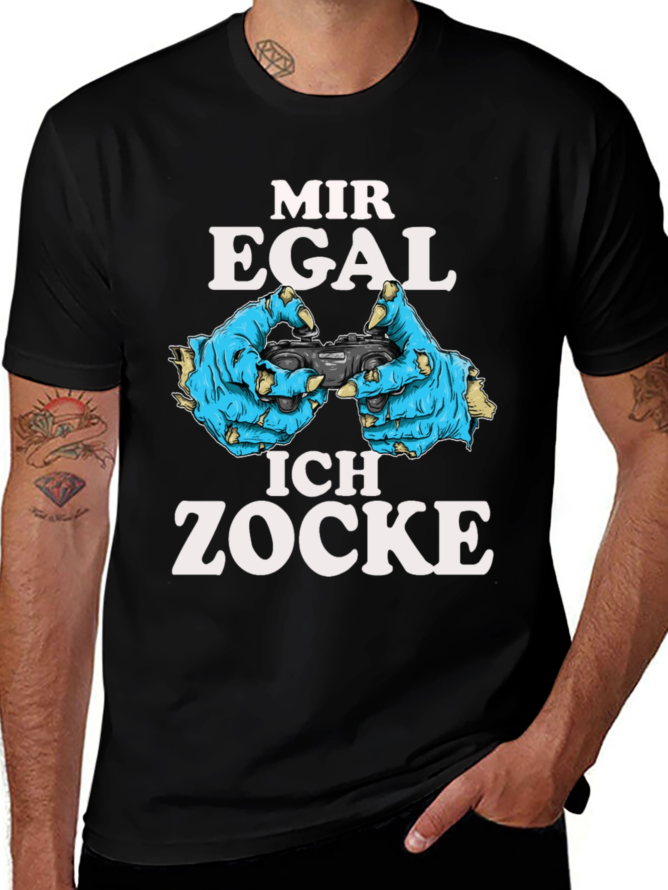 Mir Egal Ich Zocke Gamer T-Shirt