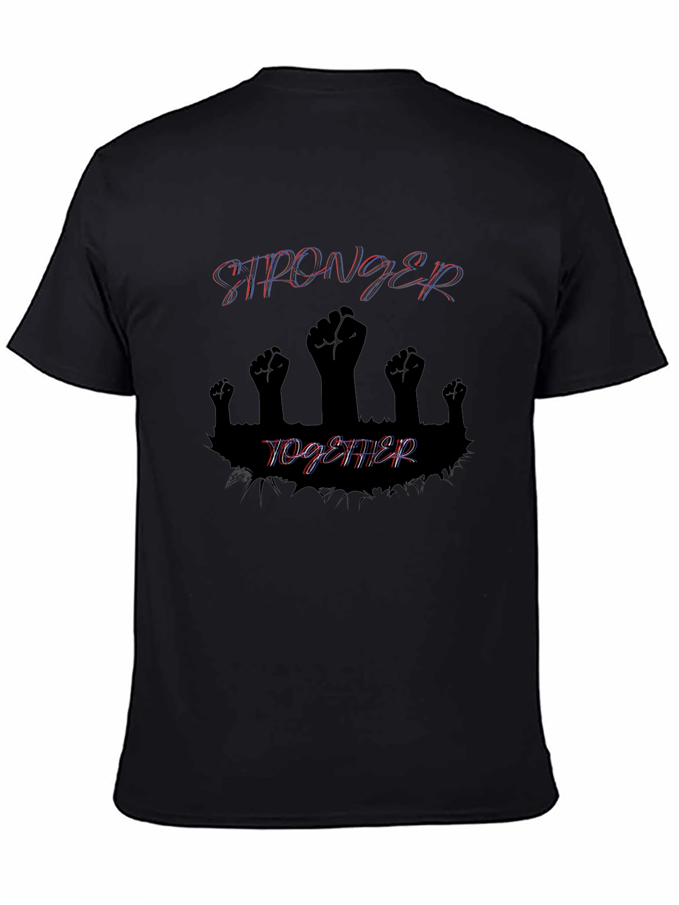 Stronger Together Graphic Tee - Black