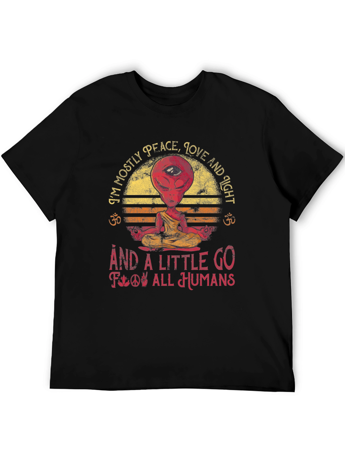 Peace Love and Light Alien T-Shirt