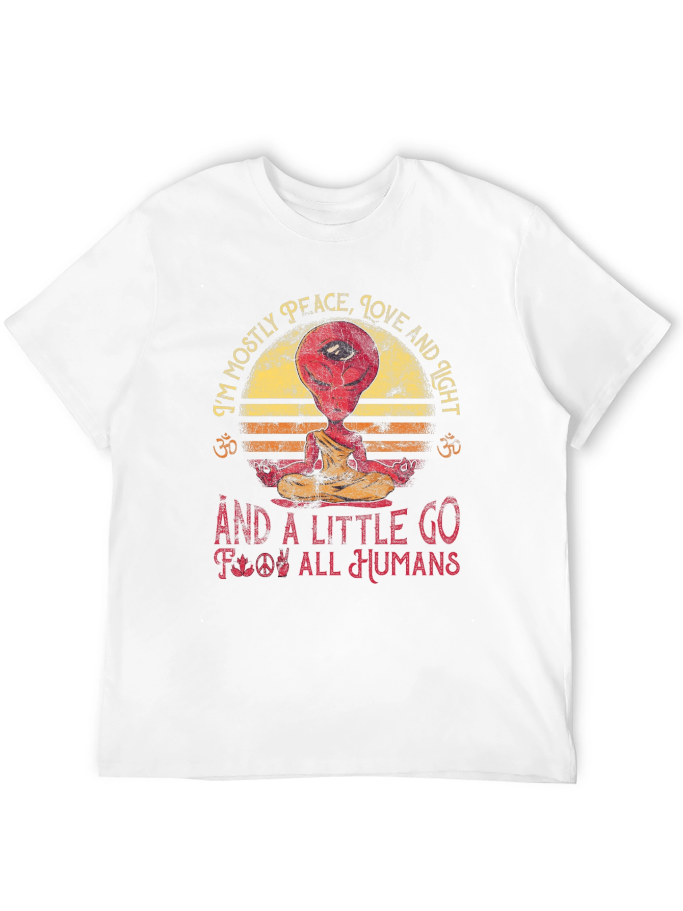 Peace Love and Light Alien T-Shirt
