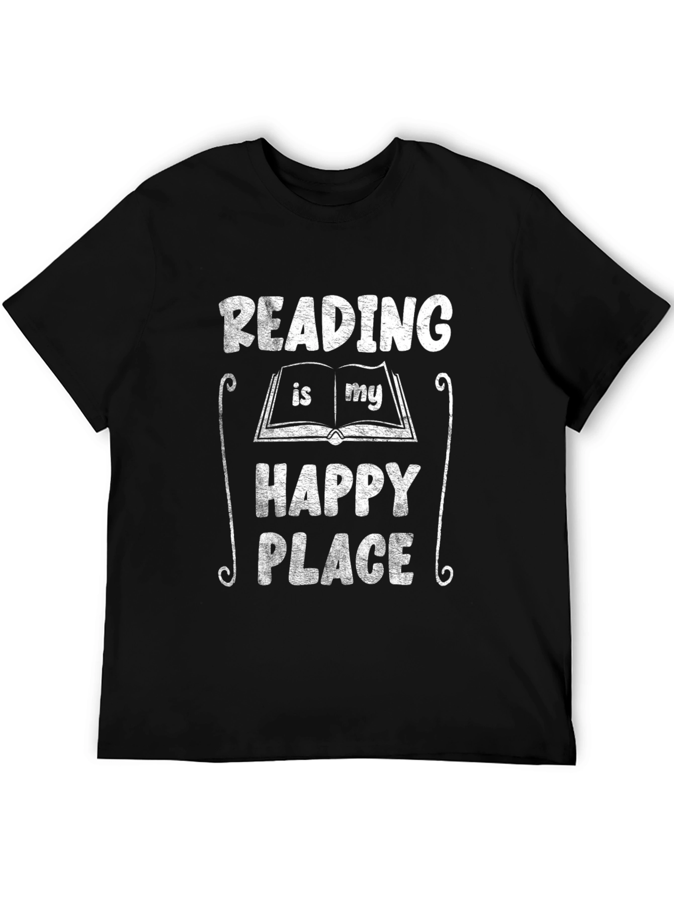 Reading Is My Happy Place T-Shirt Book Lover Tee