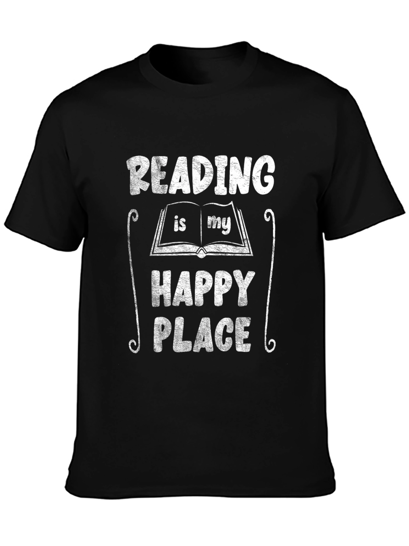 Reading Is My Happy Place T-Shirt Book Lover Tee
