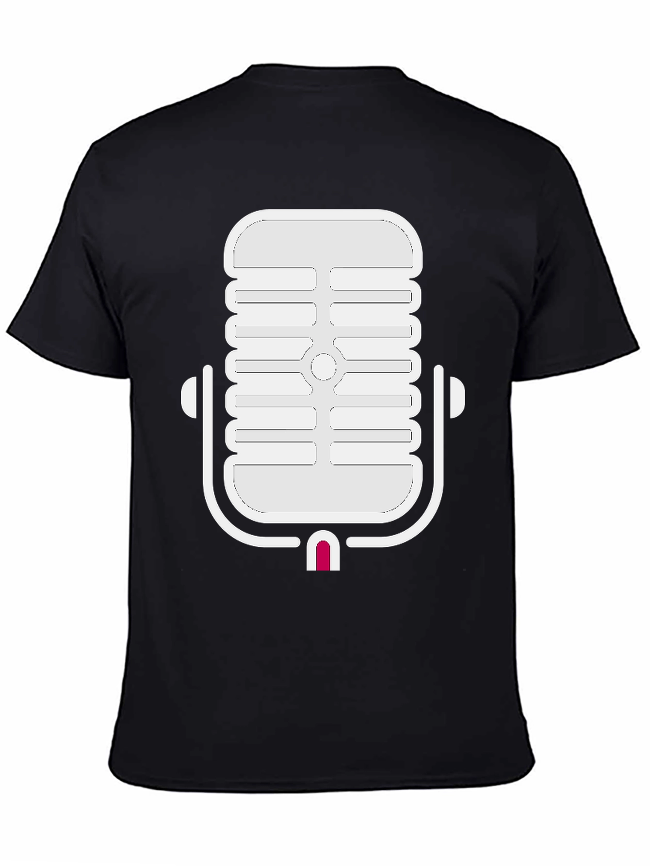 Retro Microphone Graphic Tee - Classic Cool
