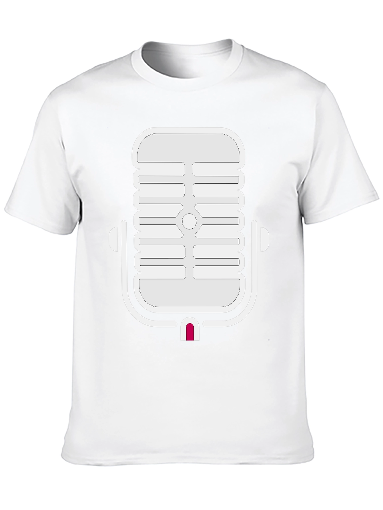 Retro Microphone Graphic Tee - Classic Cool