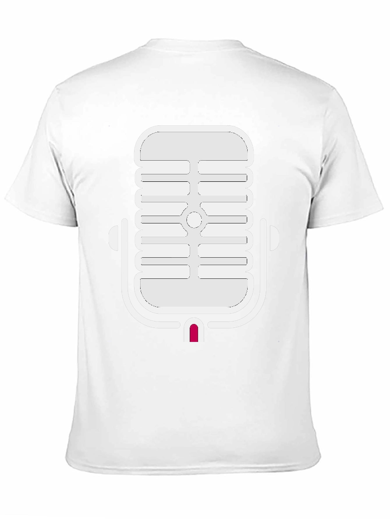 Retro Microphone Graphic Tee - Classic Cool