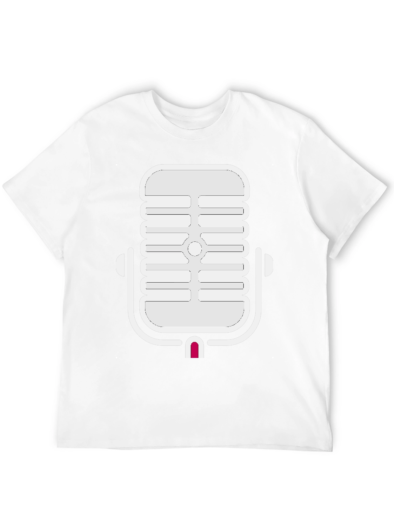 Retro Microphone Graphic Tee - Classic Cool