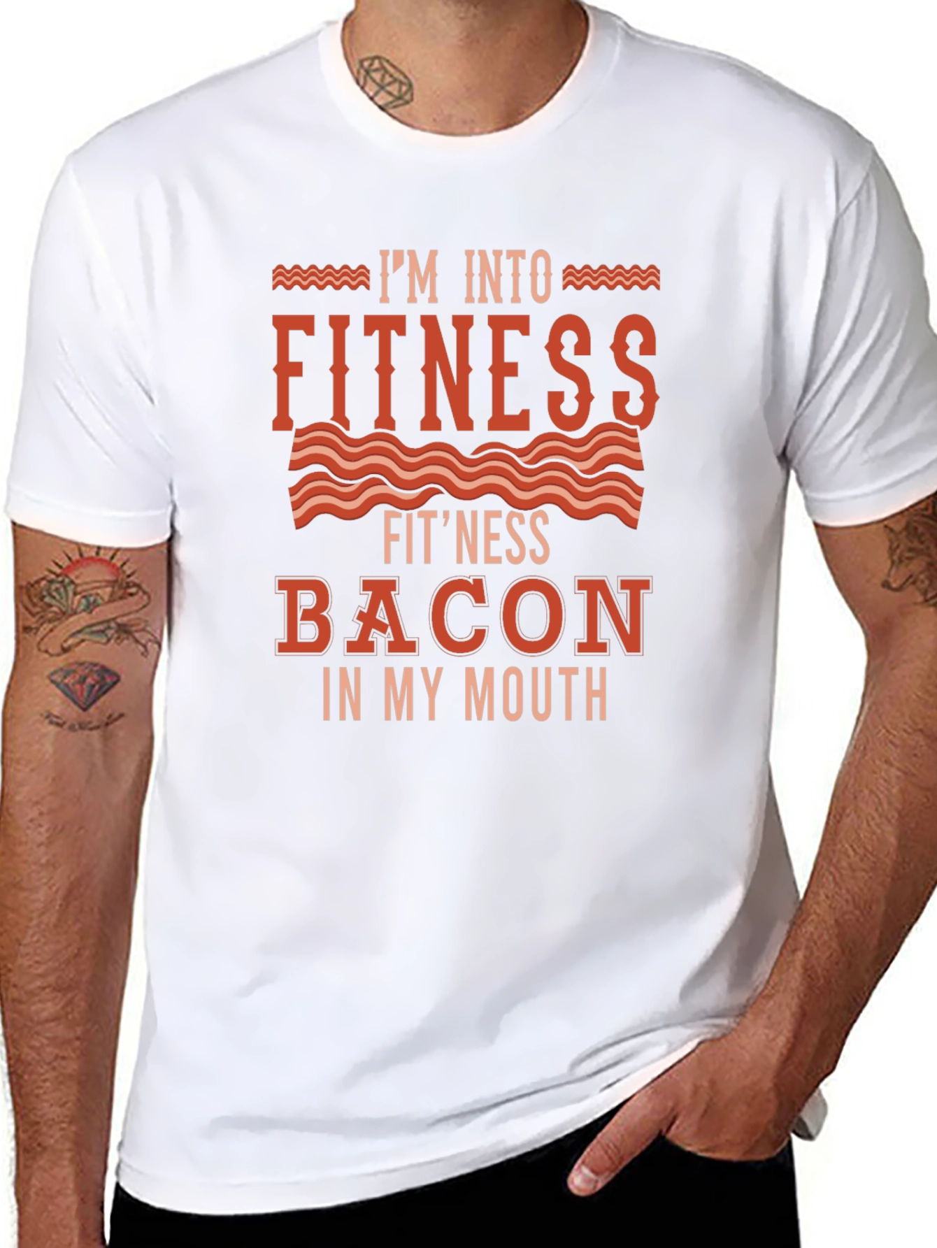 Funny Fitness Bacon T-Shirt