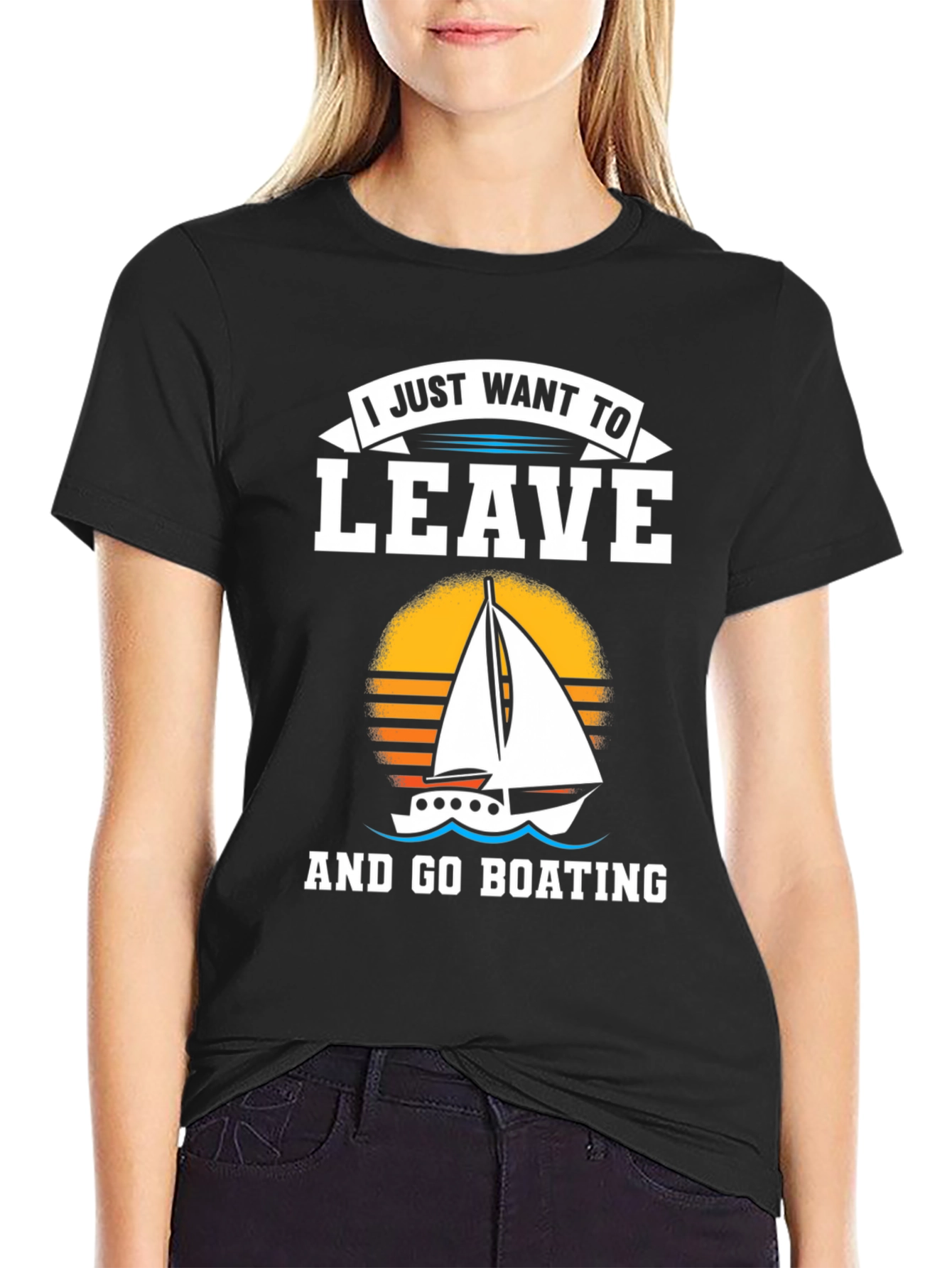 I Just Want To Leave And Go Boating T-Shirt