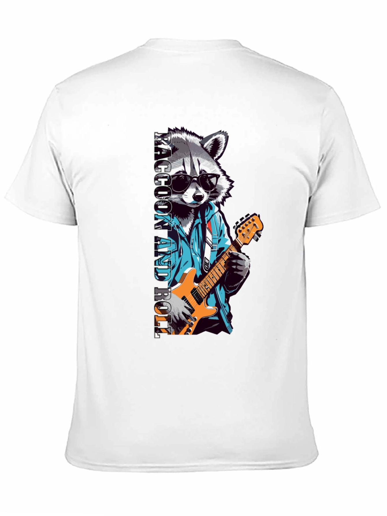Cool Raccoon Rock and Roll T-Shirt