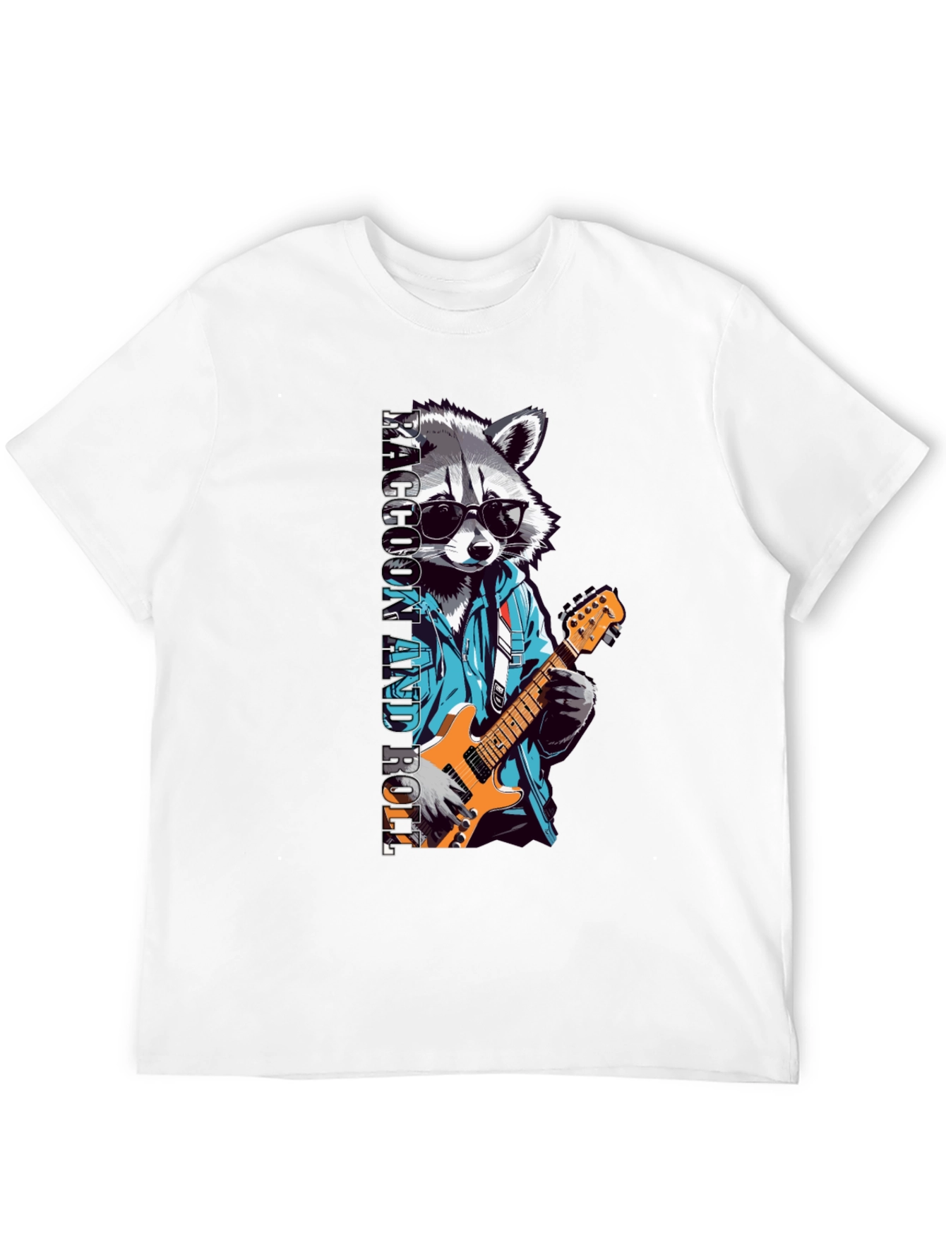 Cool Raccoon Rock and Roll T-Shirt