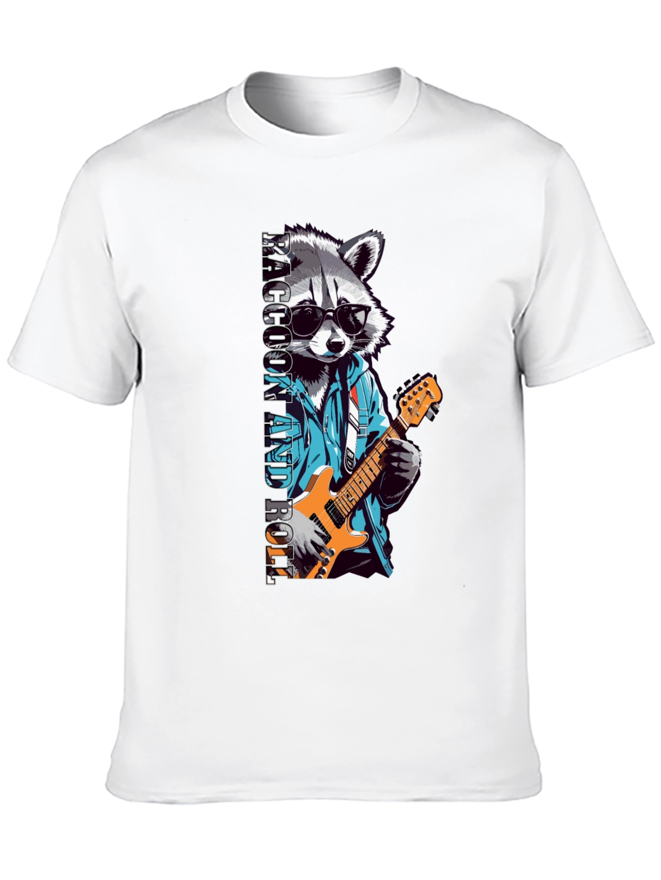 Cool Raccoon Rock and Roll T-Shirt