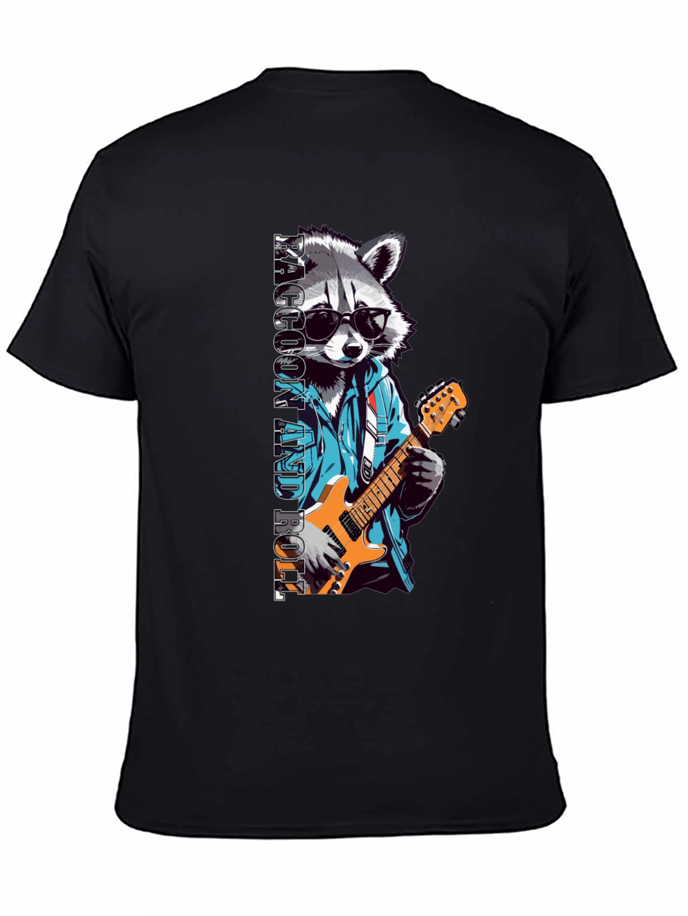 Cool Raccoon Rock and Roll T-Shirt