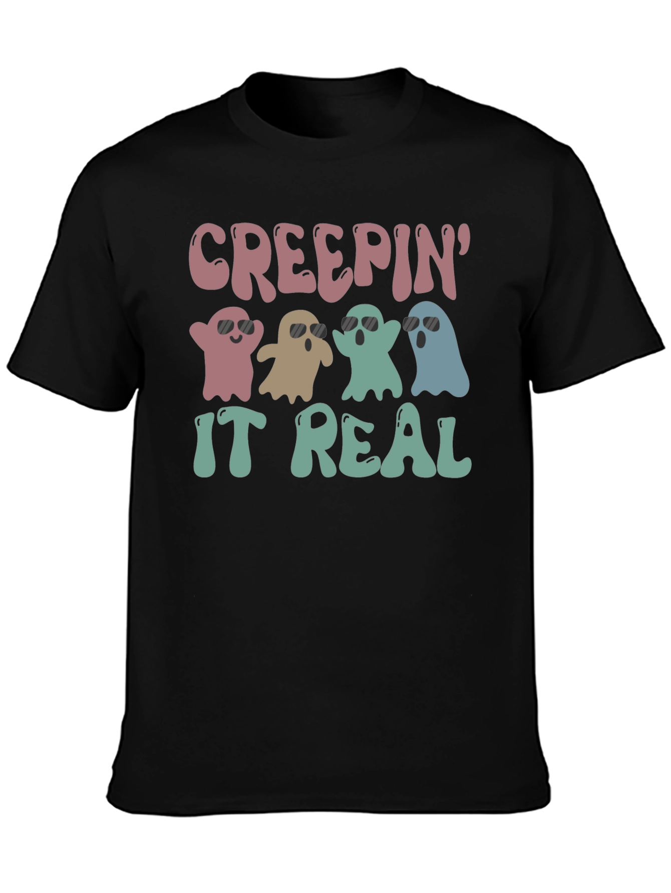 Creepin It Real Halloween Ghost T-Shirt