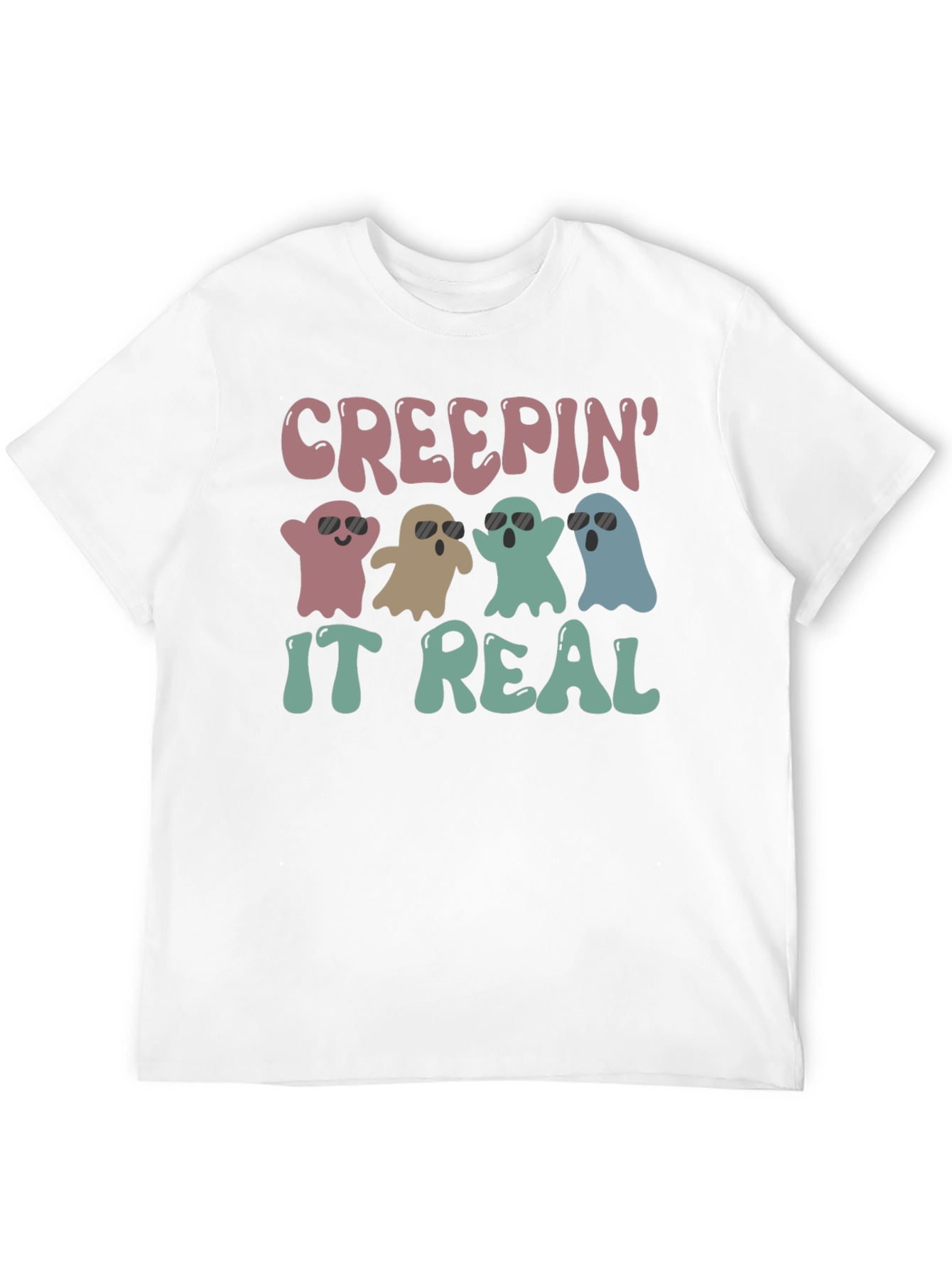Creepin It Real Halloween Ghost T-Shirt