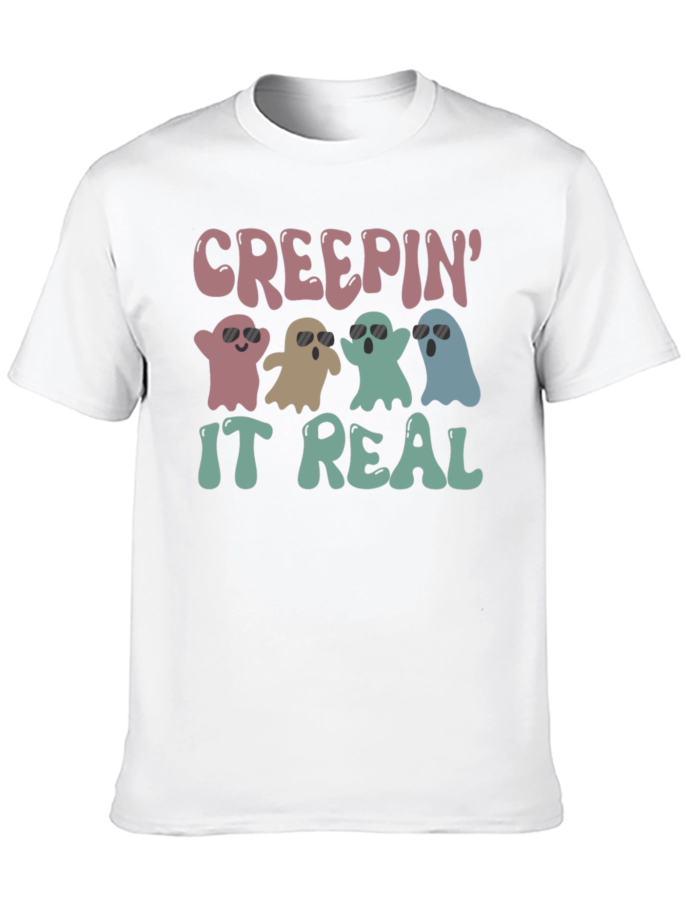 Creepin It Real Halloween Ghost T-Shirt
