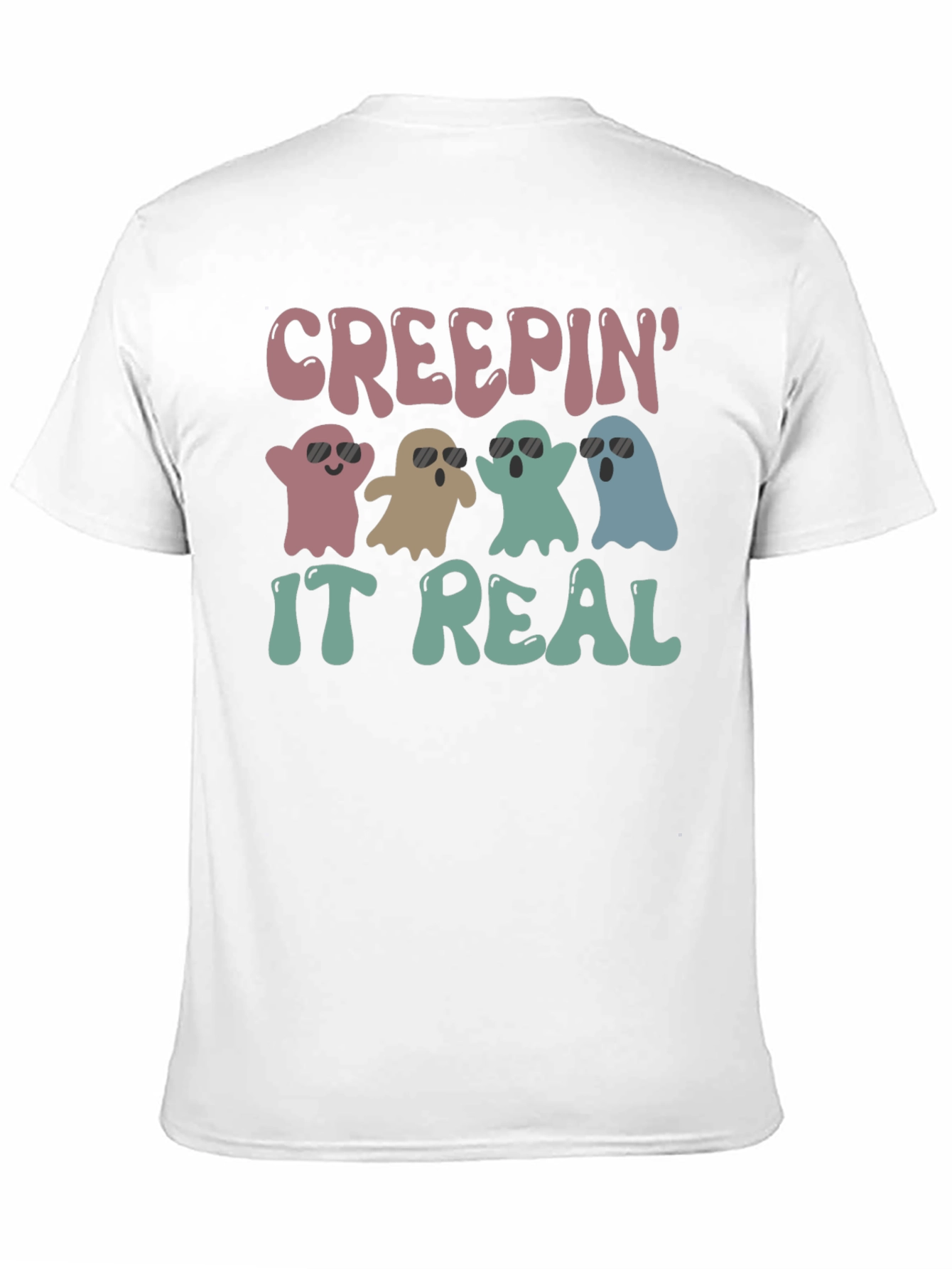 Creepin It Real Halloween Ghost T-Shirt