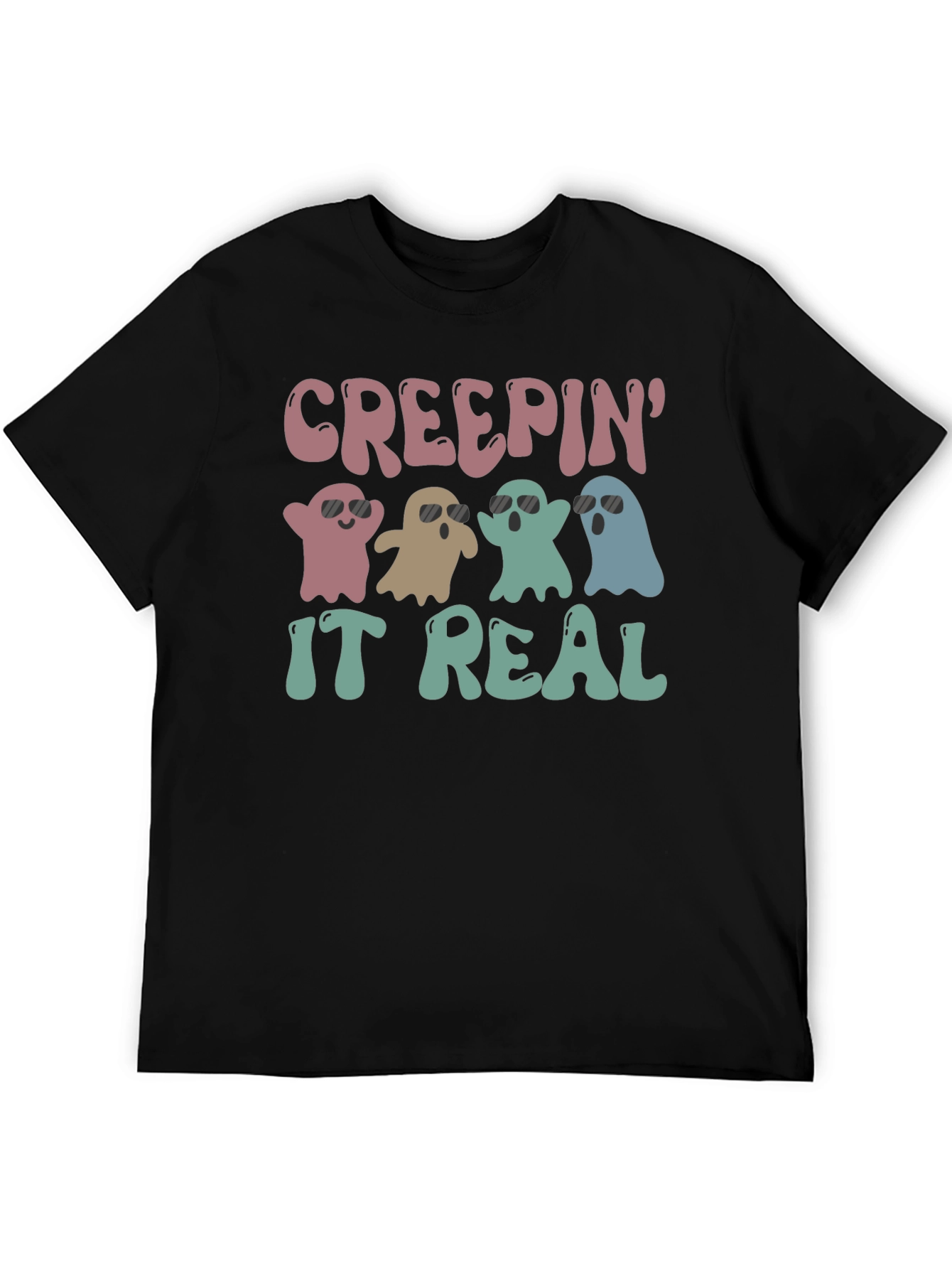 Creepin It Real Halloween Ghost T-Shirt