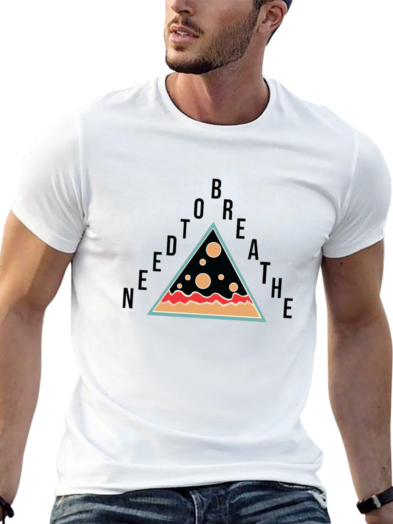 Needtobreathe Pizza Slice Graphic Tee - Black