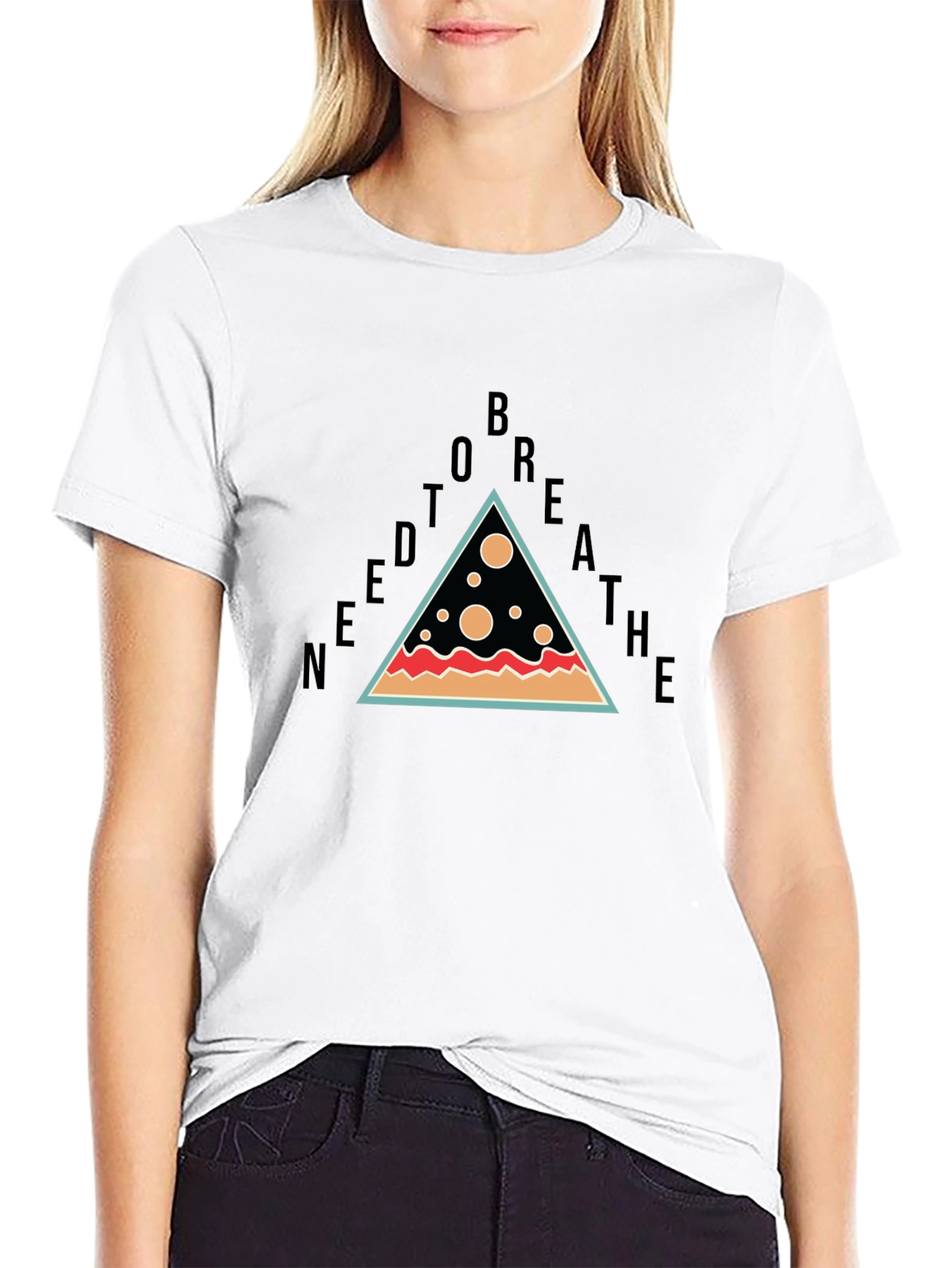 Needtobreathe Pizza Slice Graphic Tee - Black