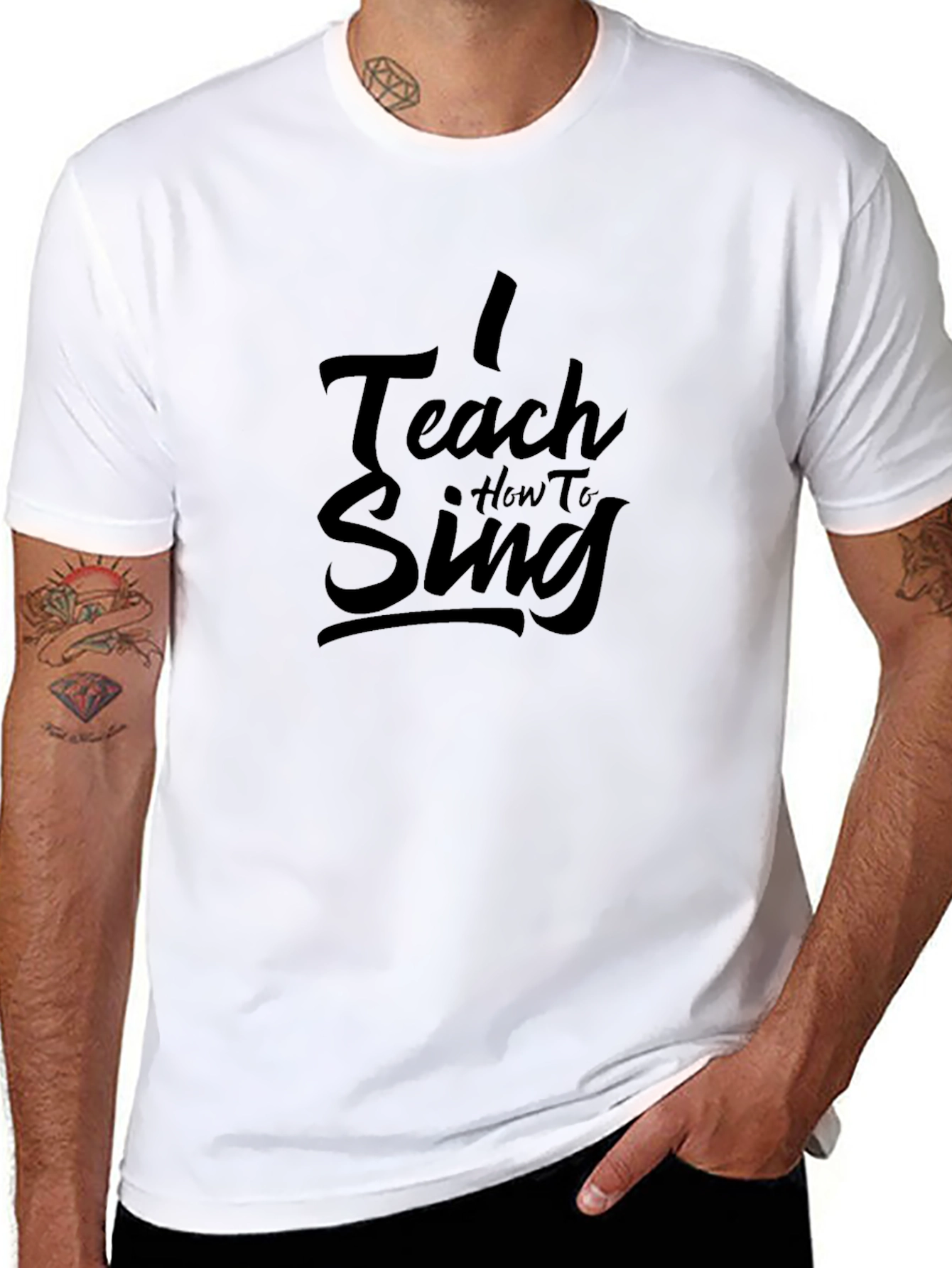 I Teach How To Sing Black T-Shirt