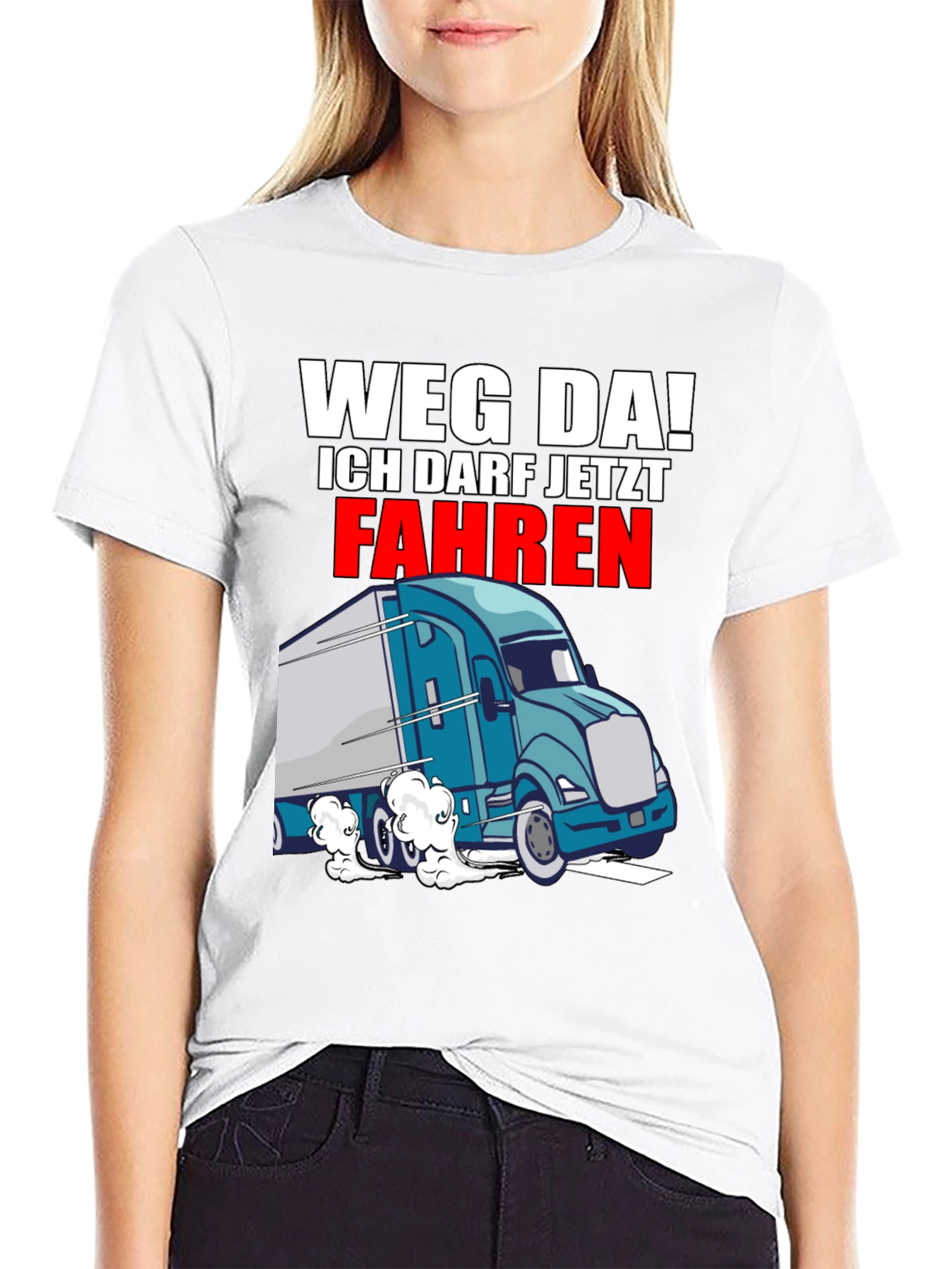 Weg Da! Trucker Graphic T-Shirt