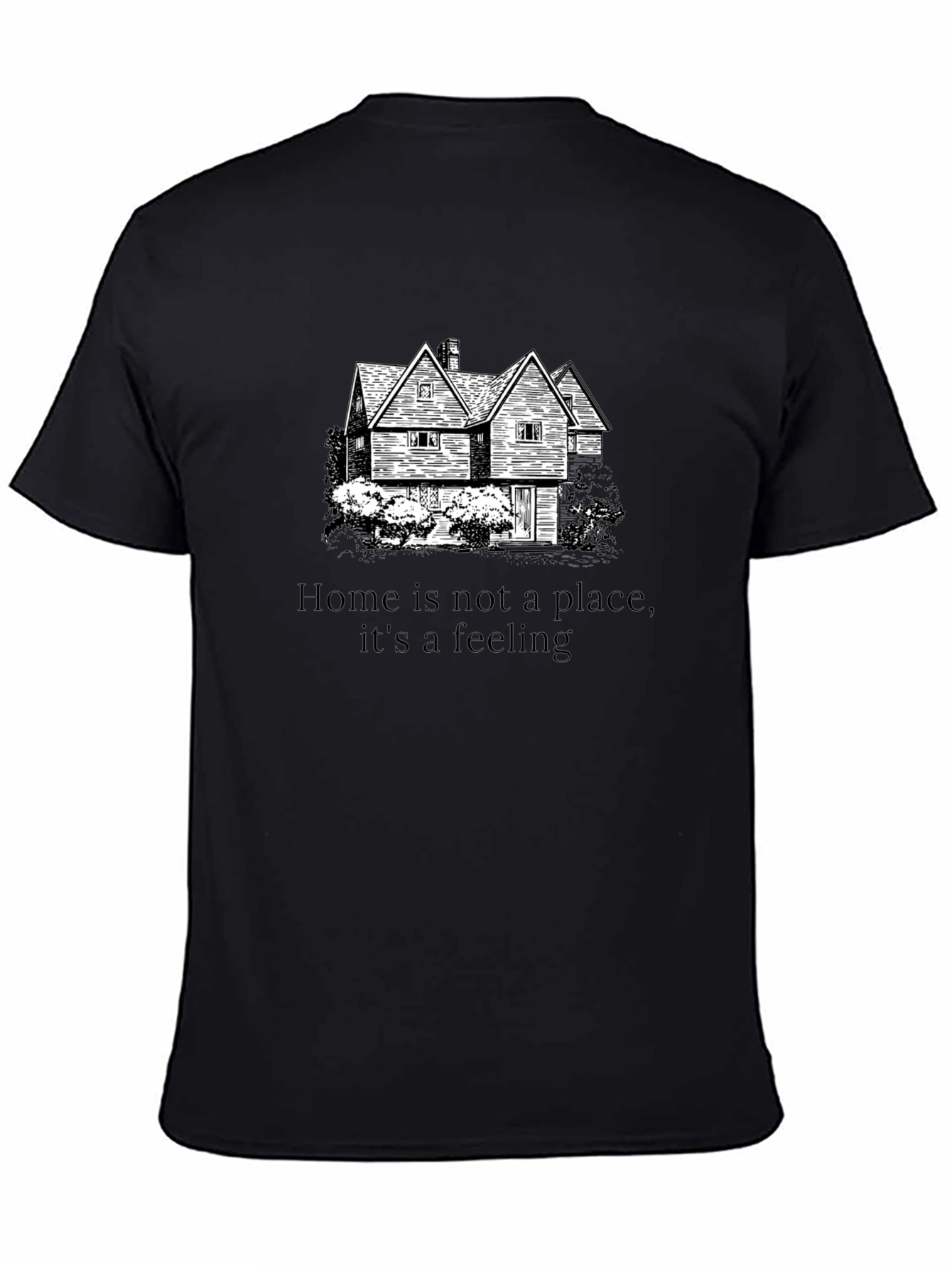 Home is a Feeling Black Graphic Tee