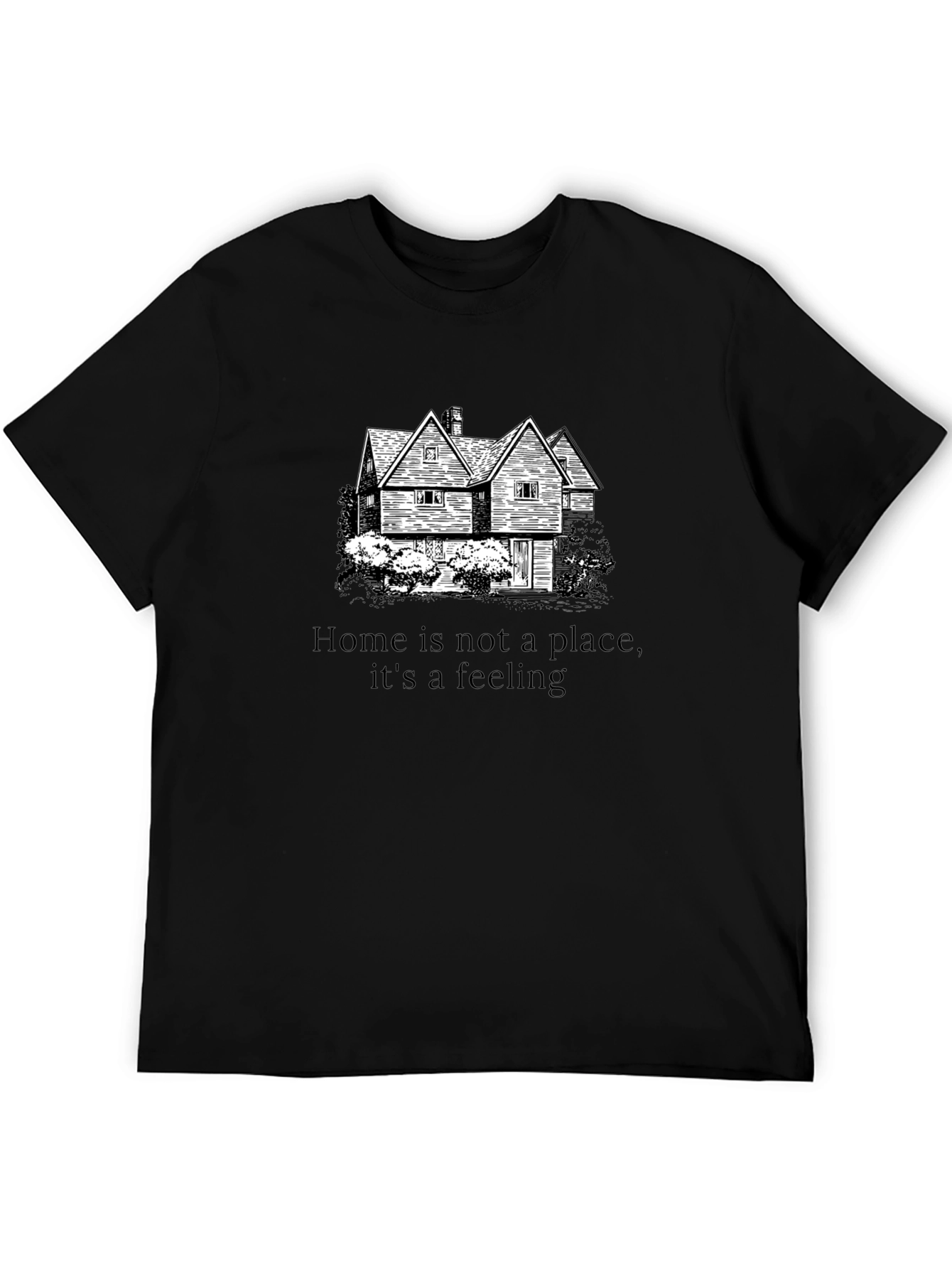Home is a Feeling Black Graphic Tee