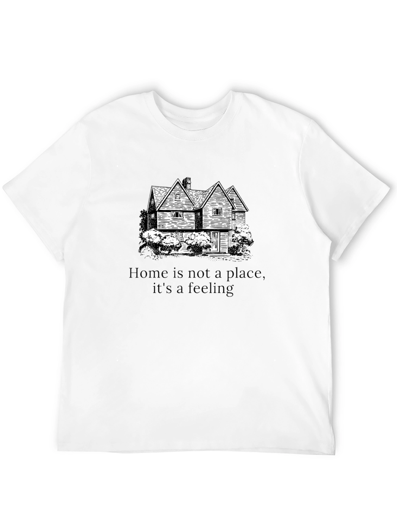 Home is a Feeling Black Graphic Tee