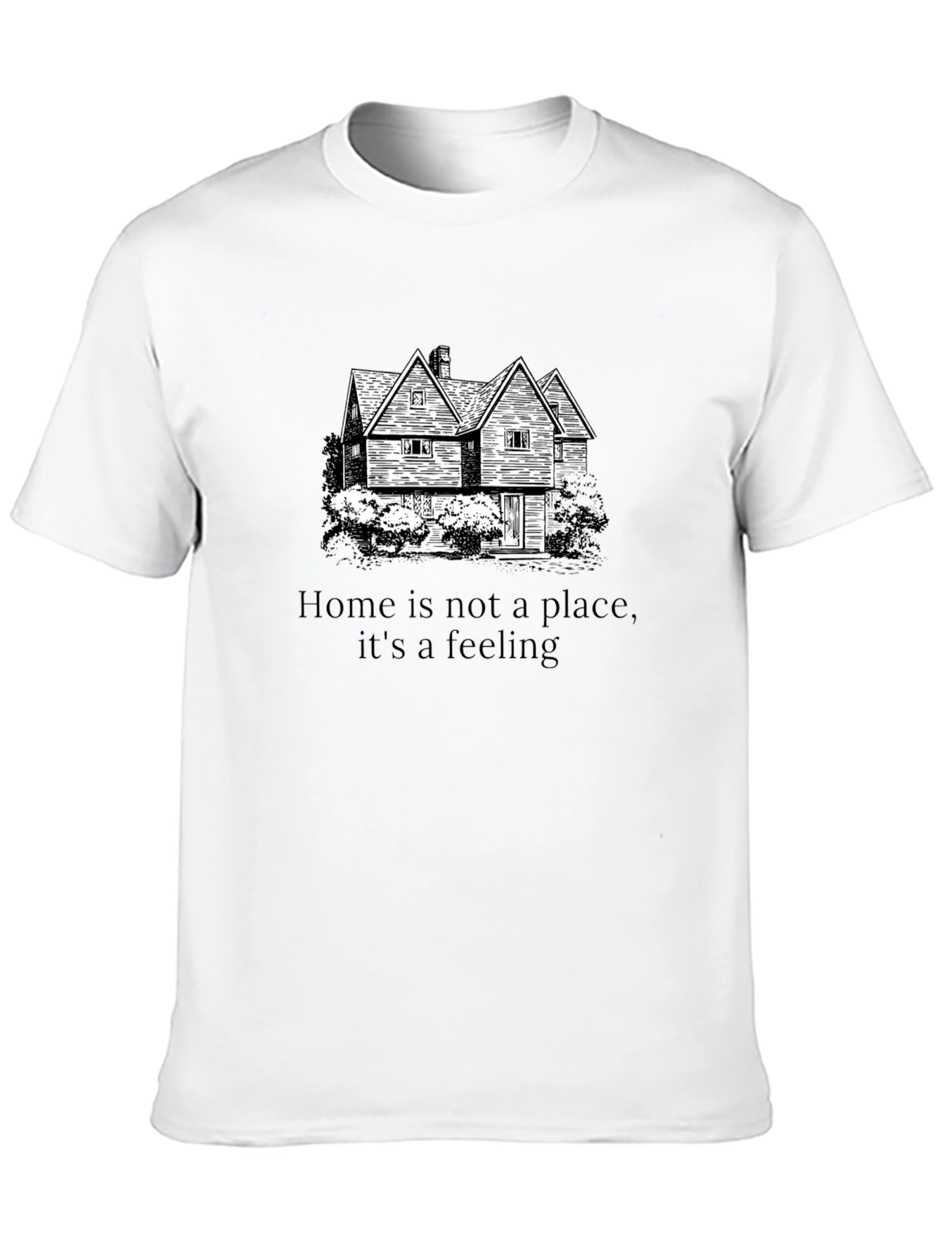 Home is a Feeling Black Graphic Tee