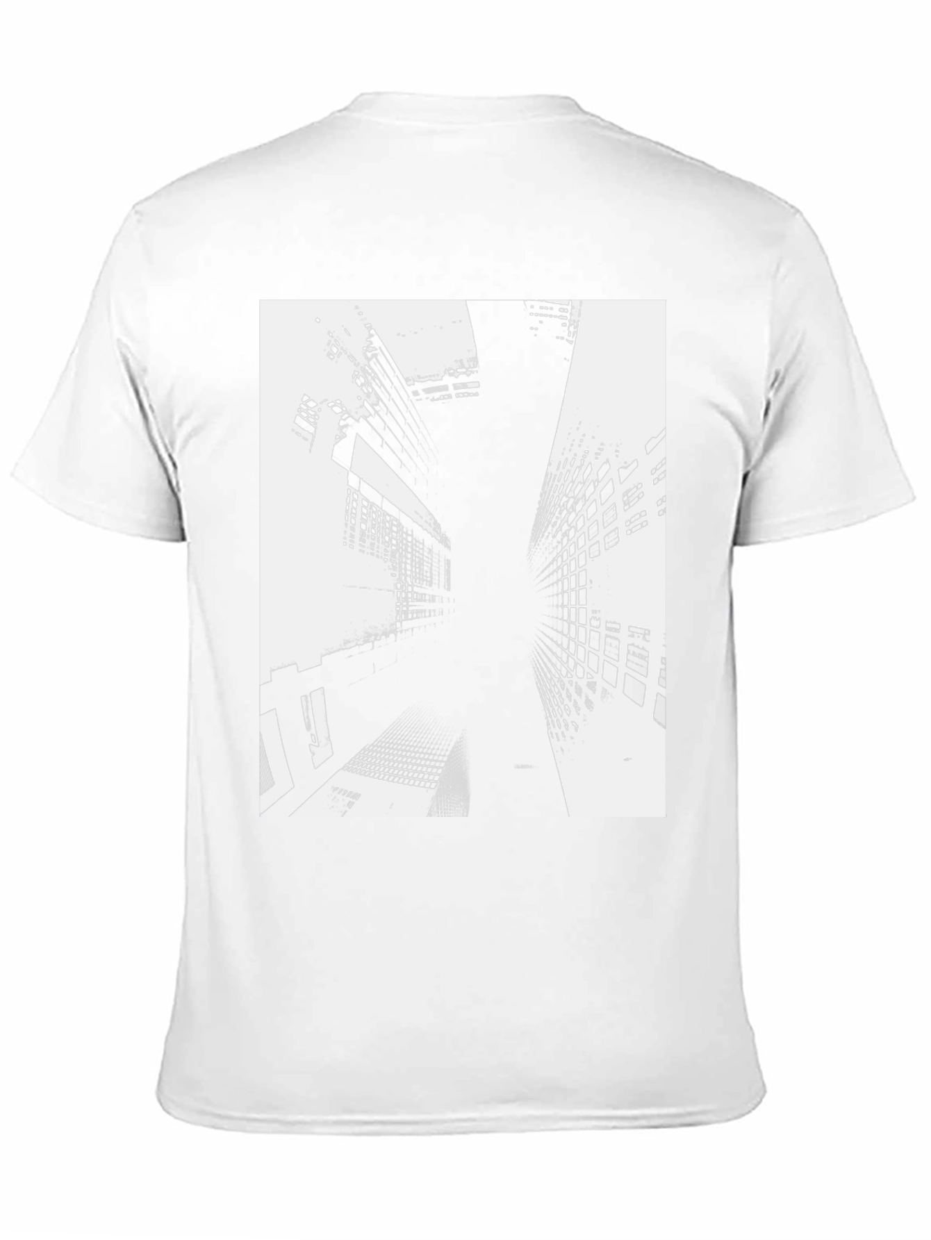 Abstract Building Black T-Shirt