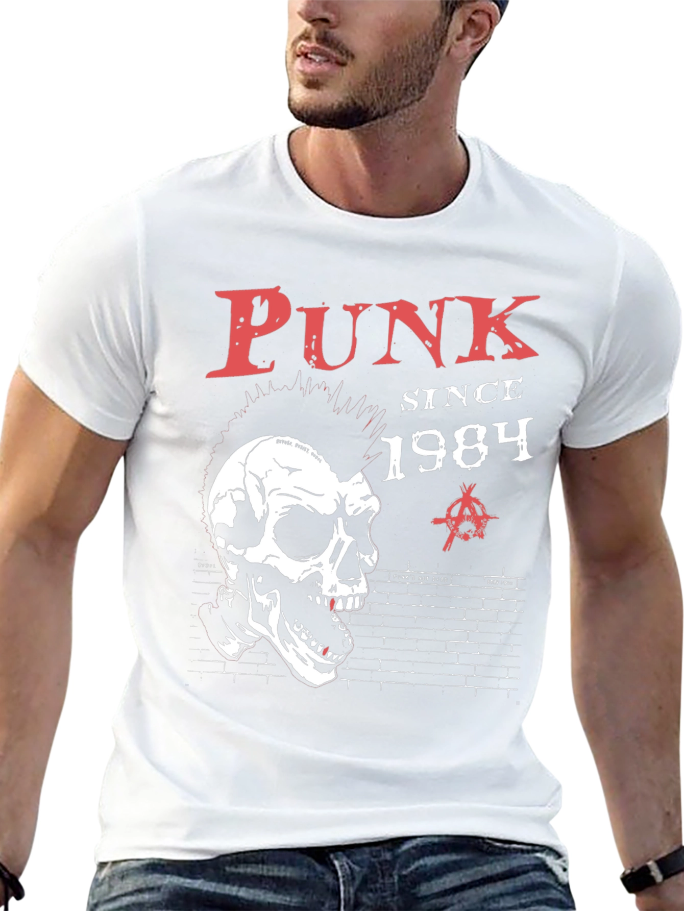 Punk Since 1984 Skull Graphic T-Shirt