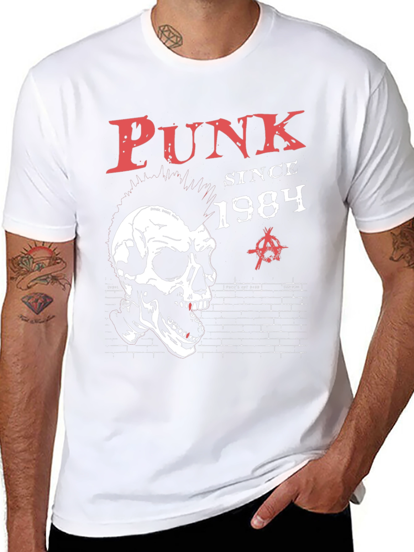Punk Since 1984 Skull Graphic T-Shirt