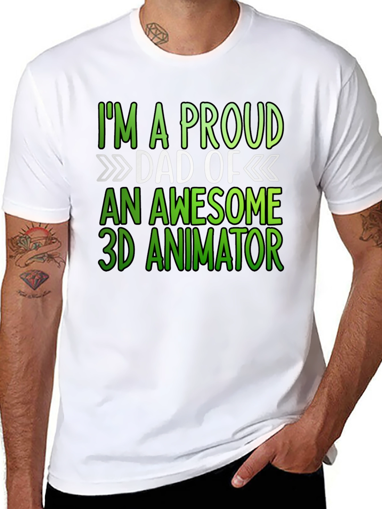 Proud Dad of a 3D Animator T-Shirt