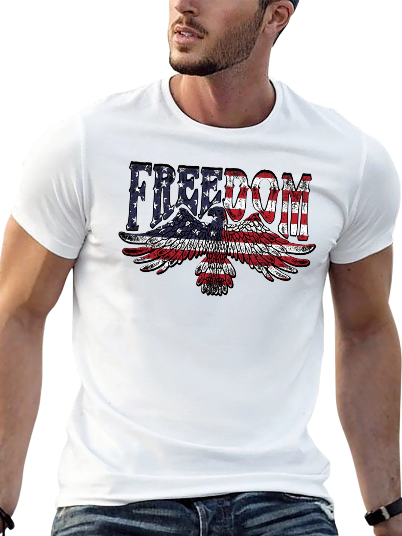 Freedom Eagle American Flag T-Shirt